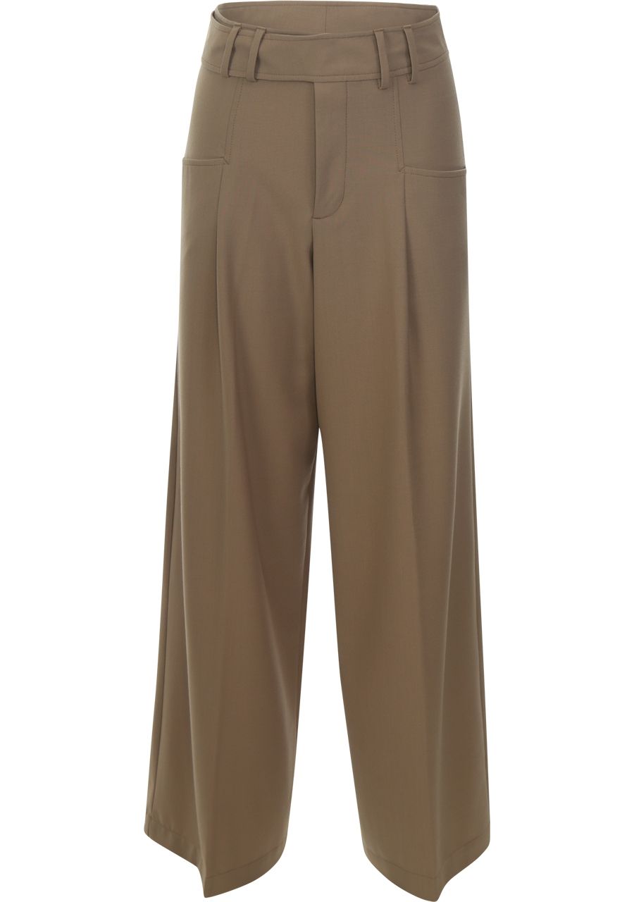 CLOSED - BROEK - Bruin
