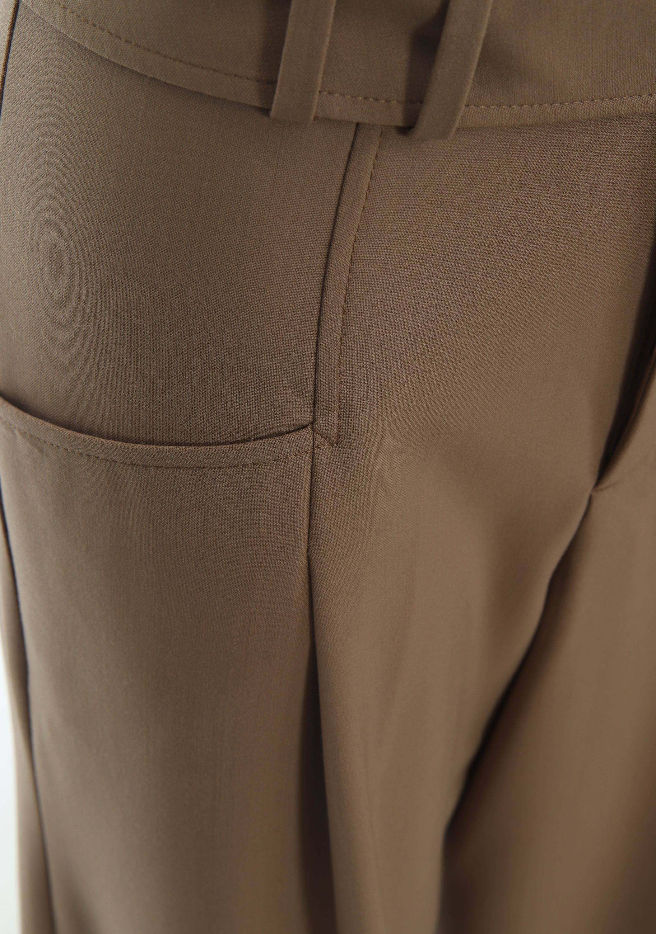 CLOSED - BROEK - Bruin