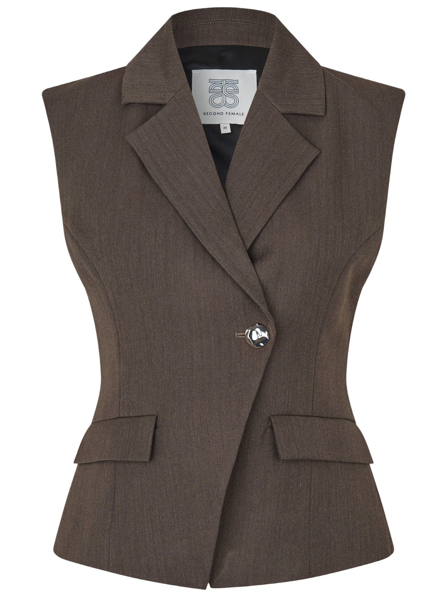 SECOND FEMALE - GILET - Bruin