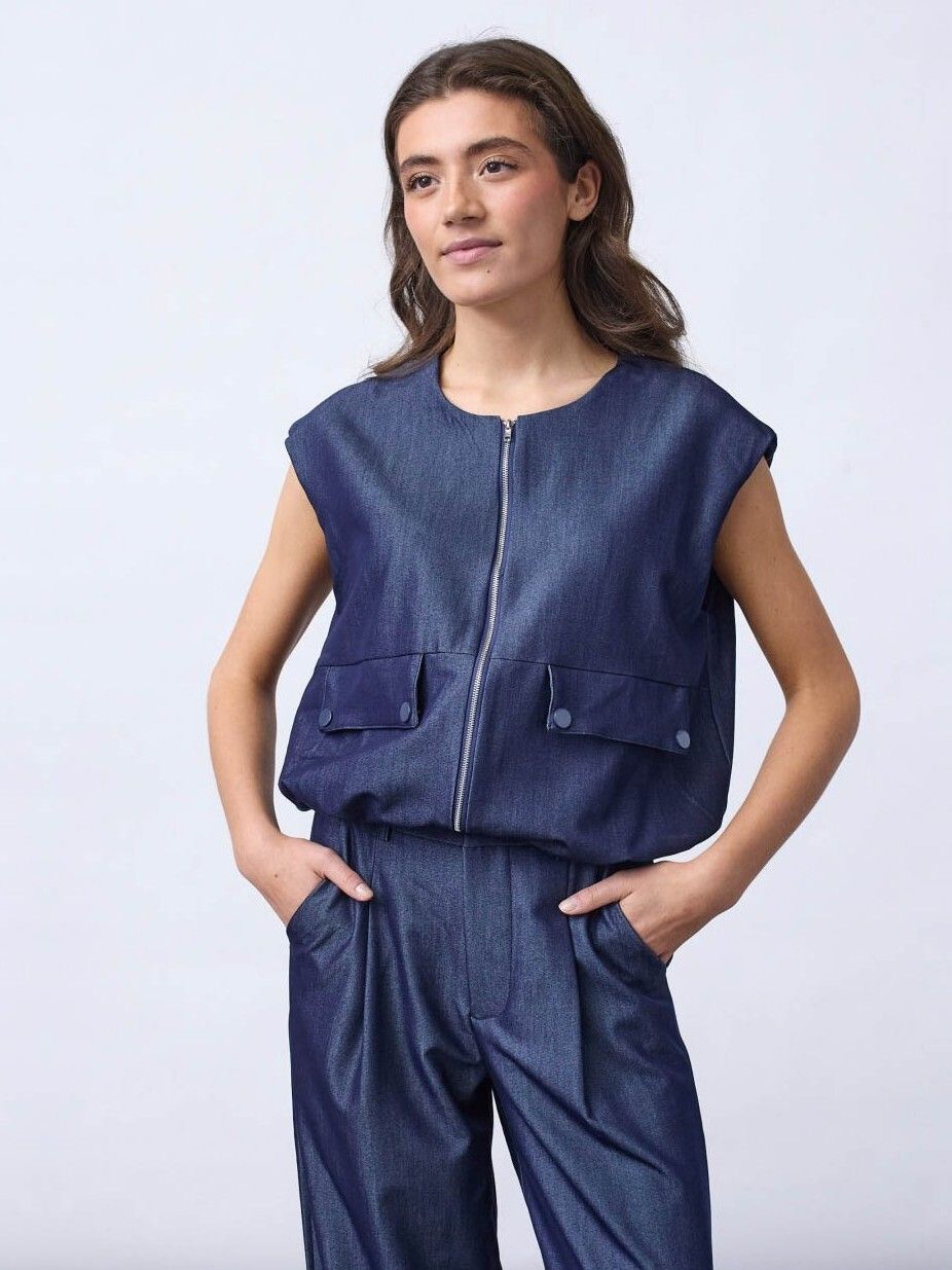 SISTERS POINT - GILET - Blauw