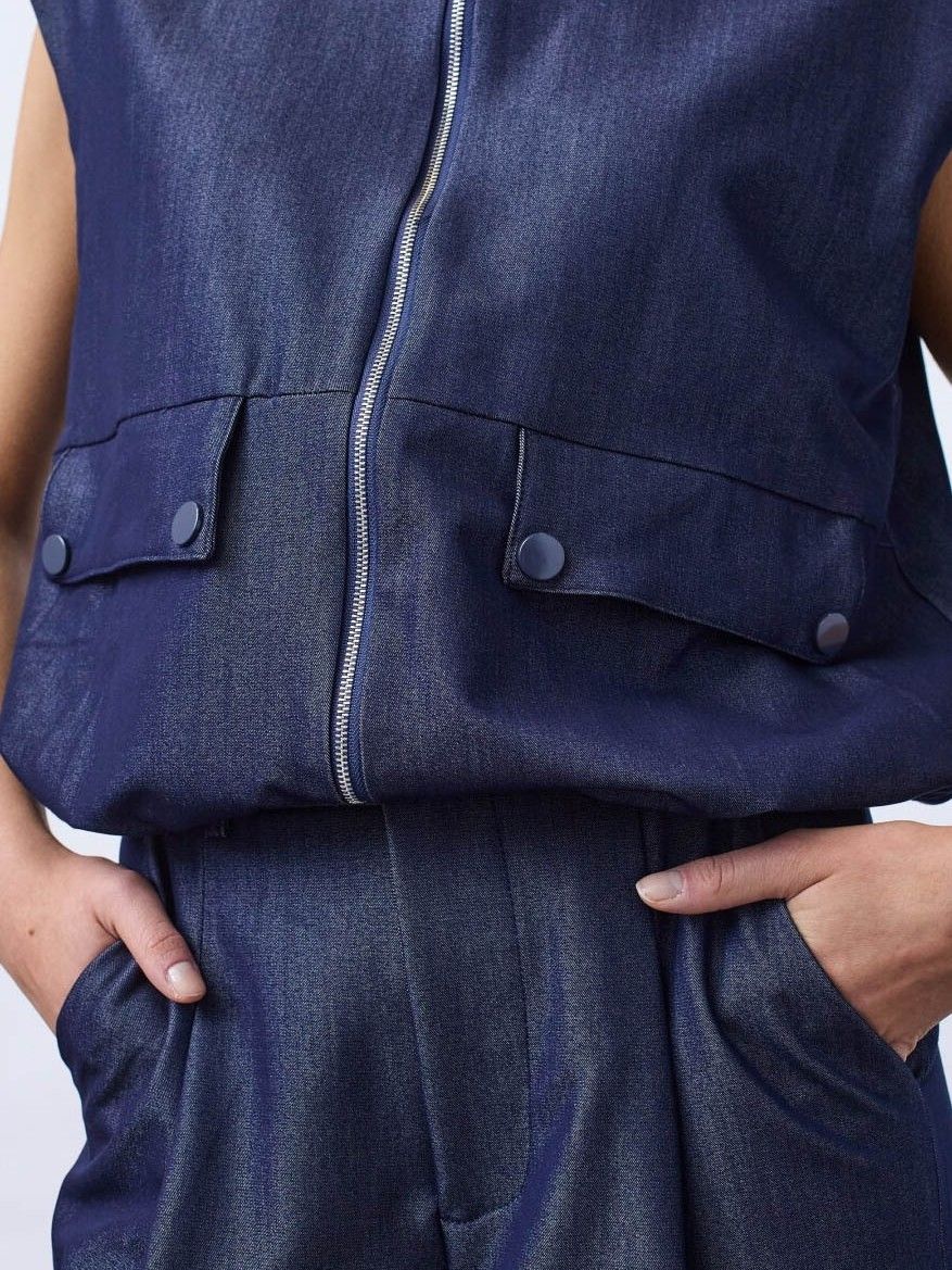 SISTERS POINT - GILET - Blauw