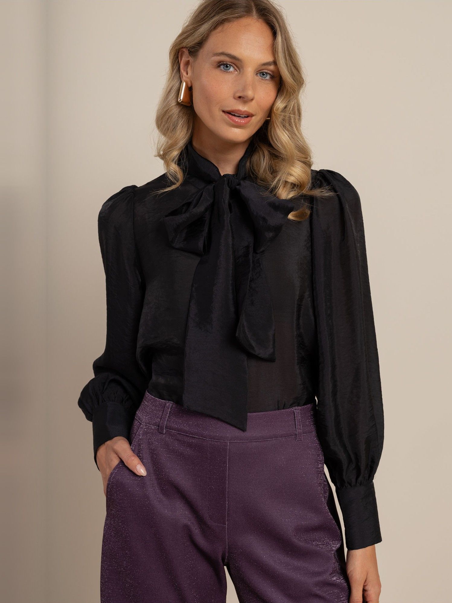STUDIO ANNELOES - BLOUSE - Zwart