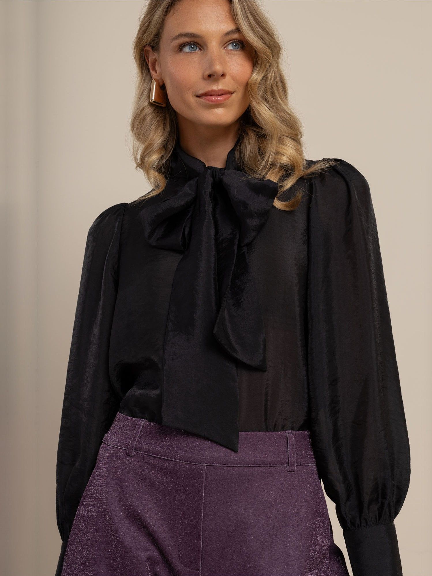 STUDIO ANNELOES - BLOUSE - Zwart