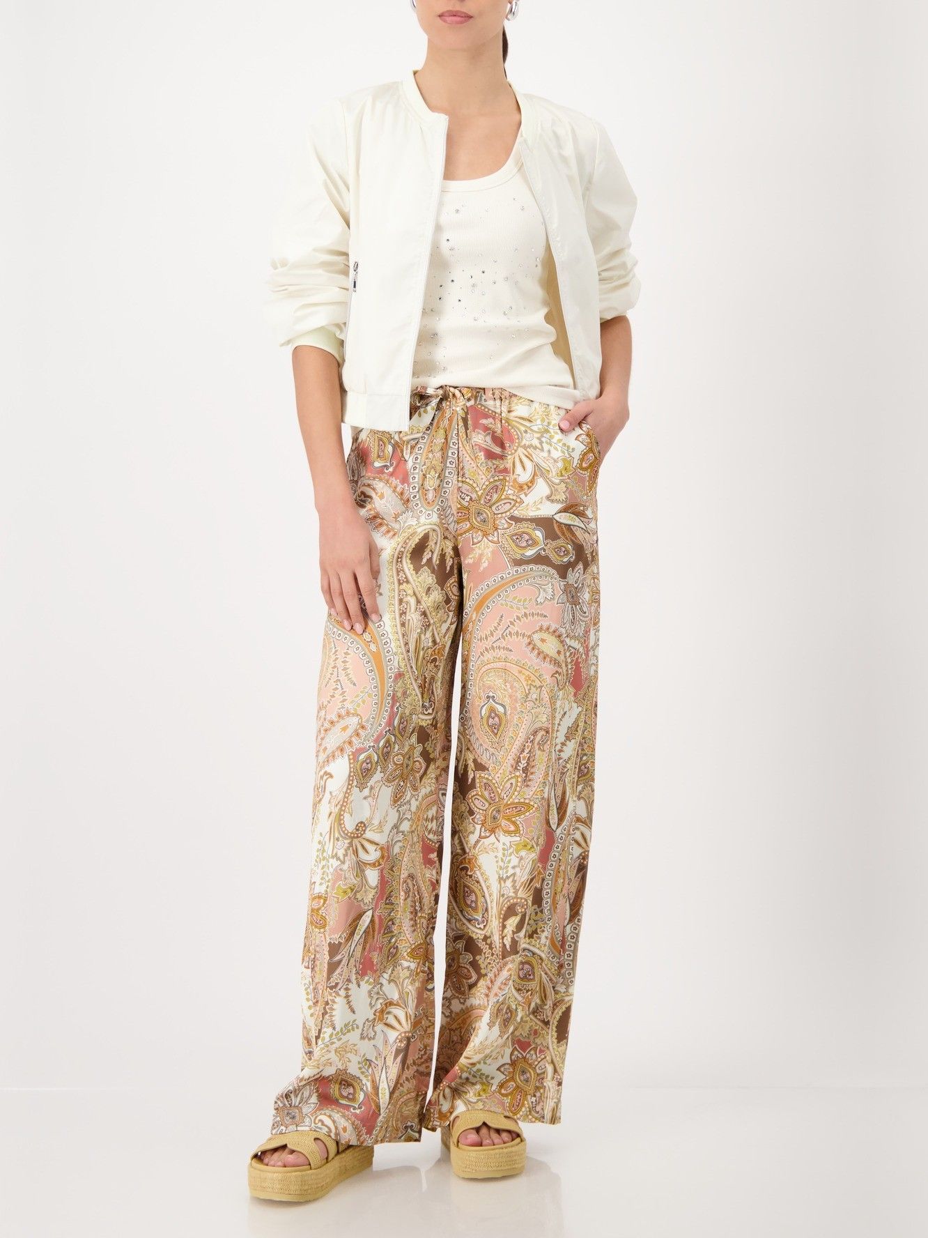 MONARI - BROEK - Bruin
