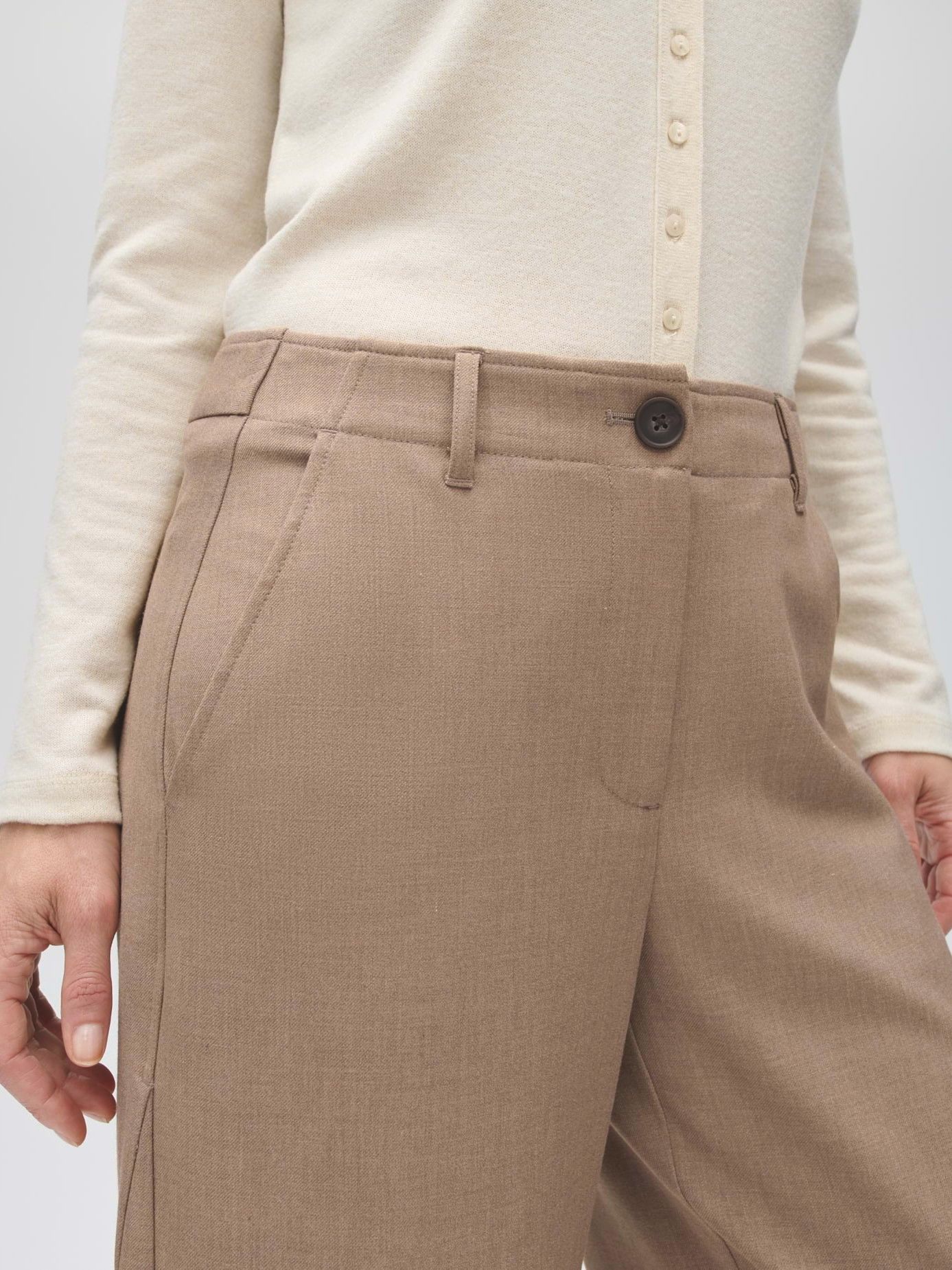 OPUS - BROEK - Beige