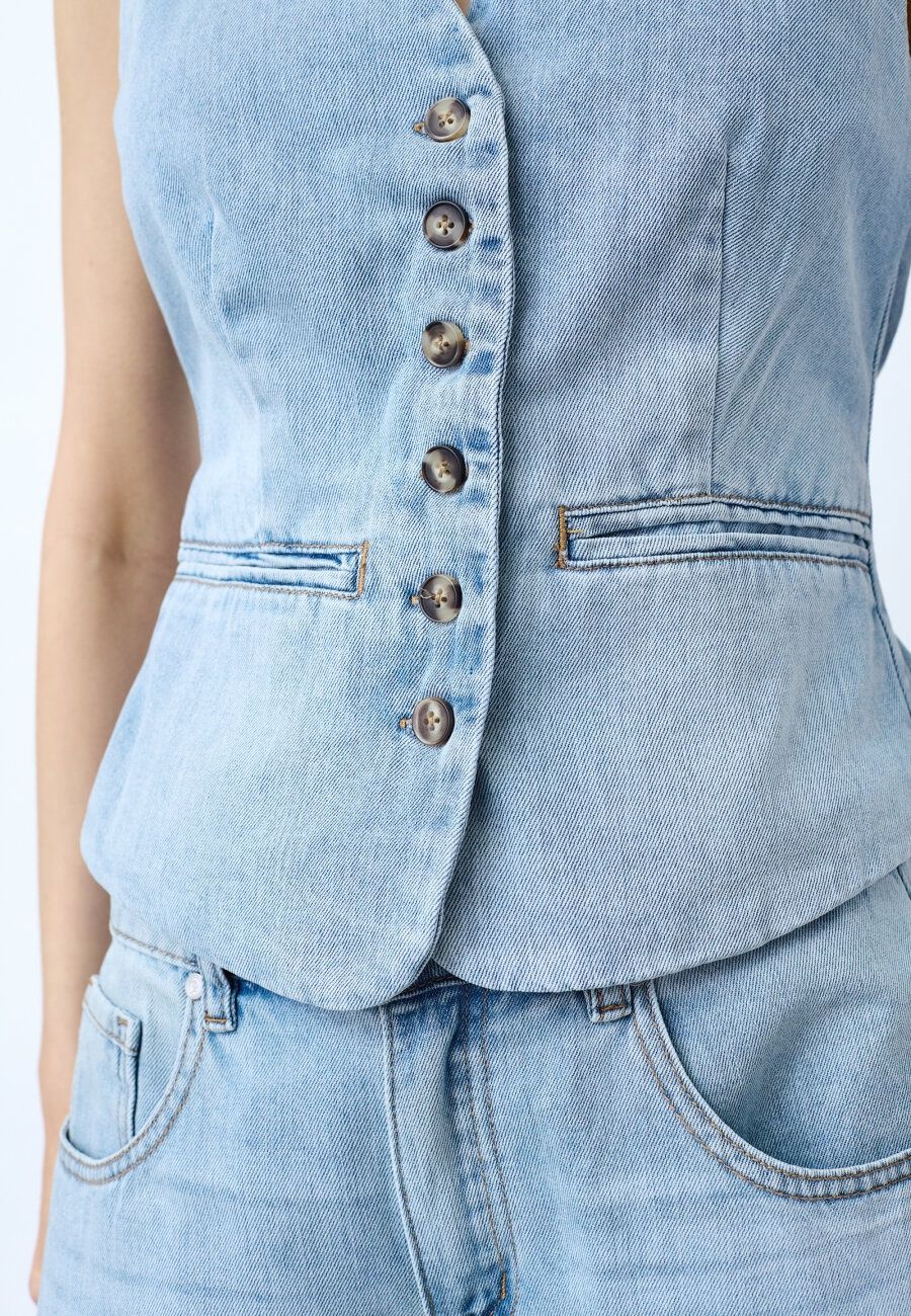 SISTERS POINT - GILET - Blauw
