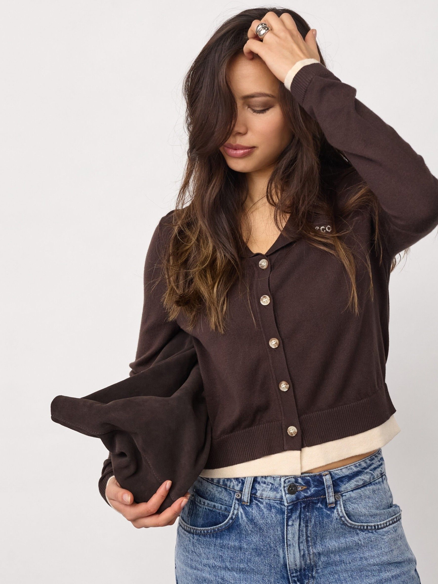 CO'COUTURE - VEST - Bruin