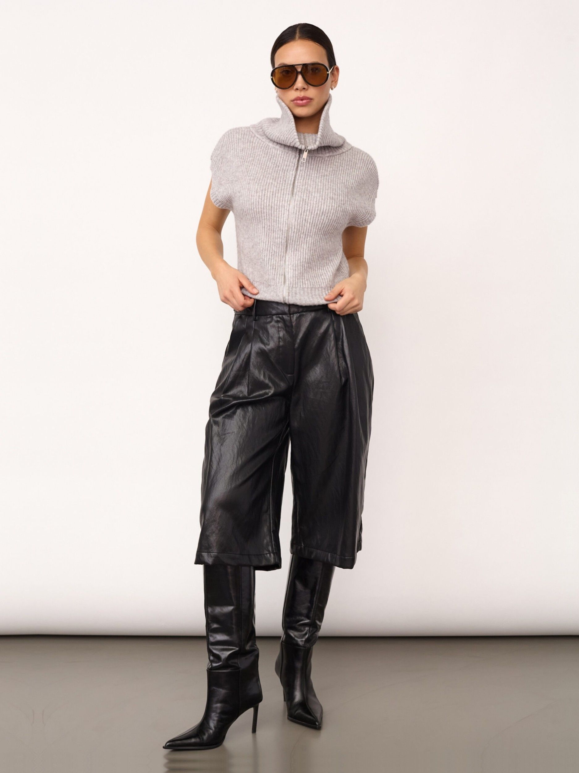 CO'COUTURE - BROEK - Zwart