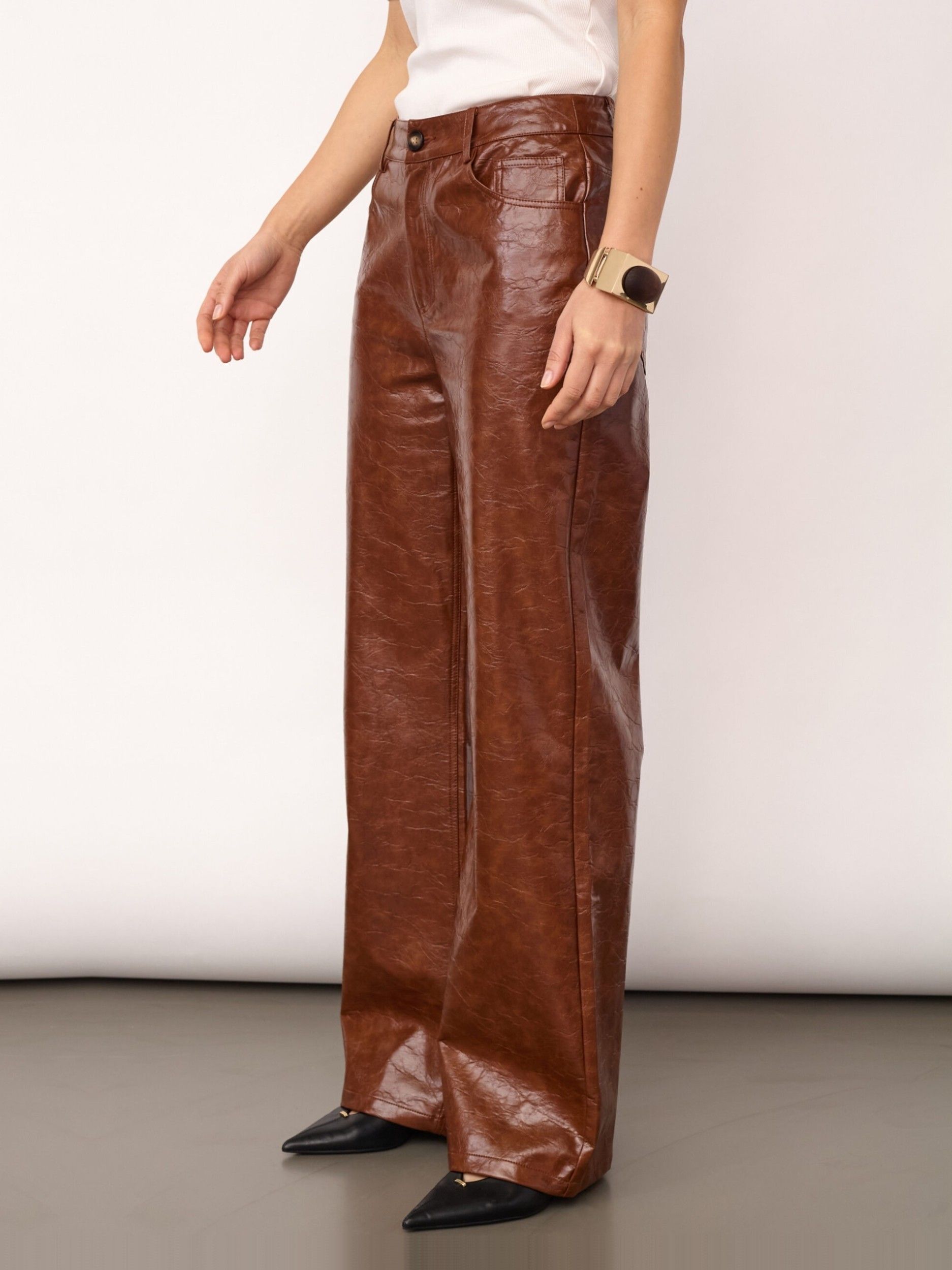CO'COUTURE - BROEK - Bruin