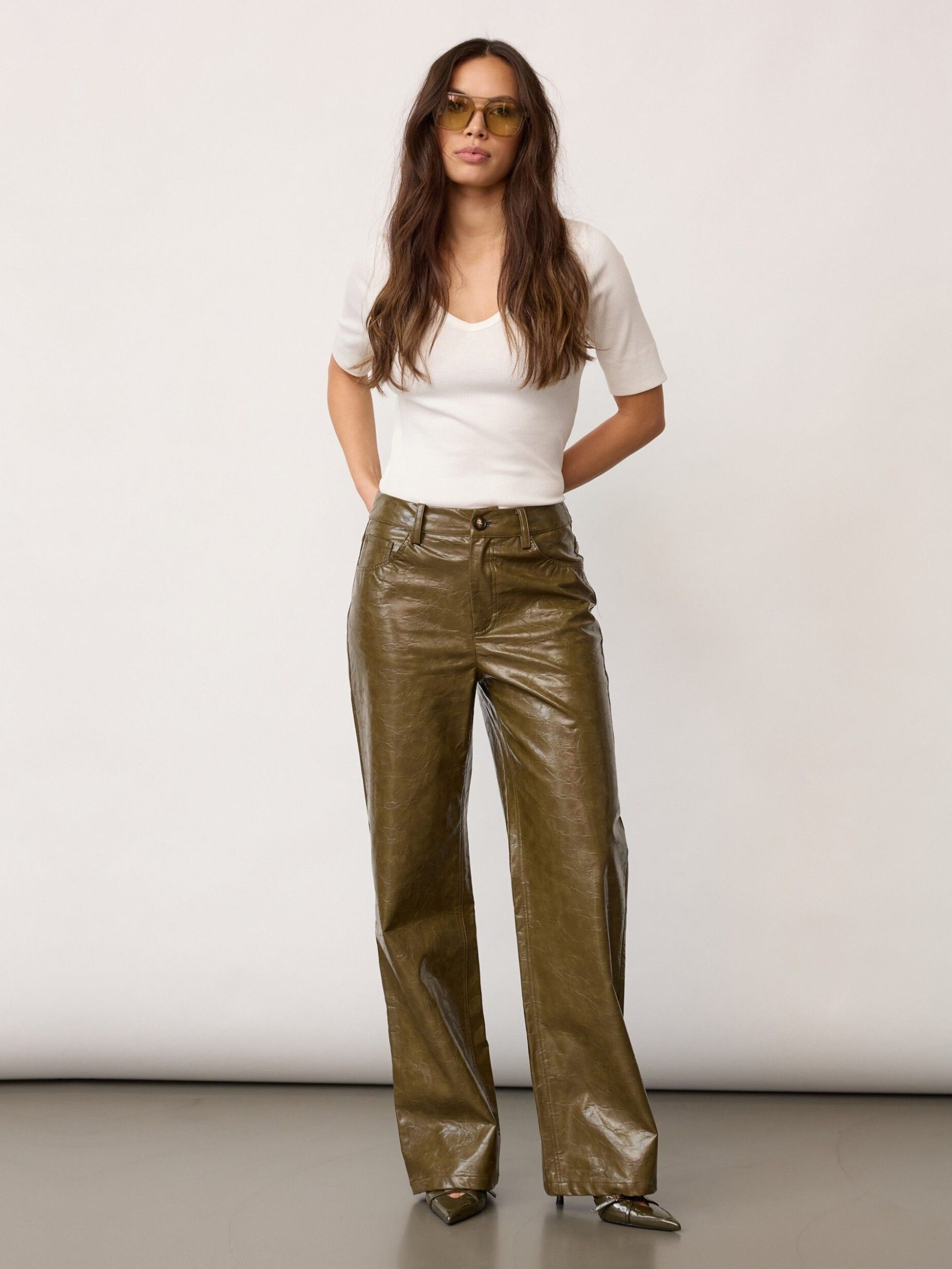 CO'COUTURE - BROEK - Groen