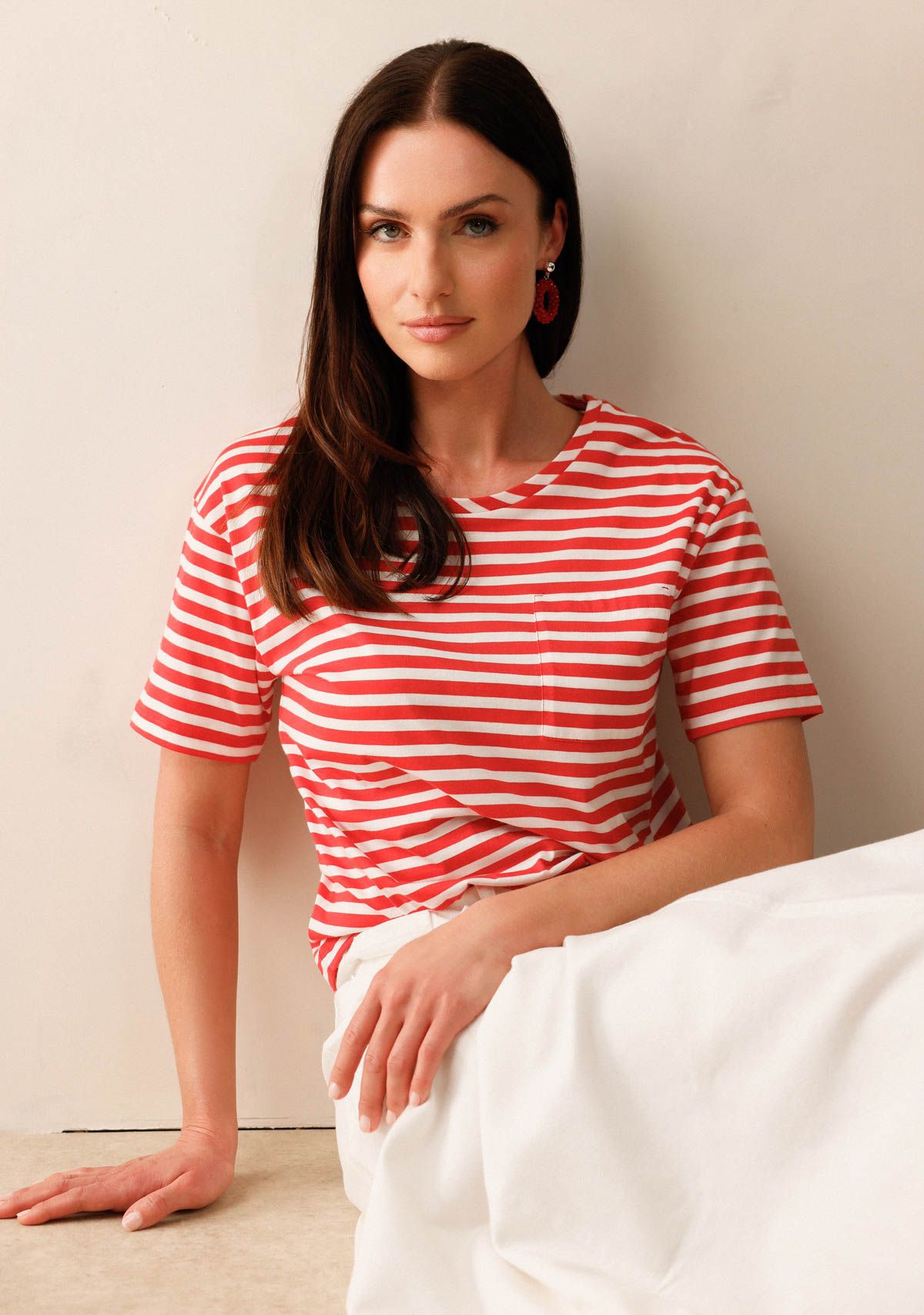 MONARI - SHIRT - Rood