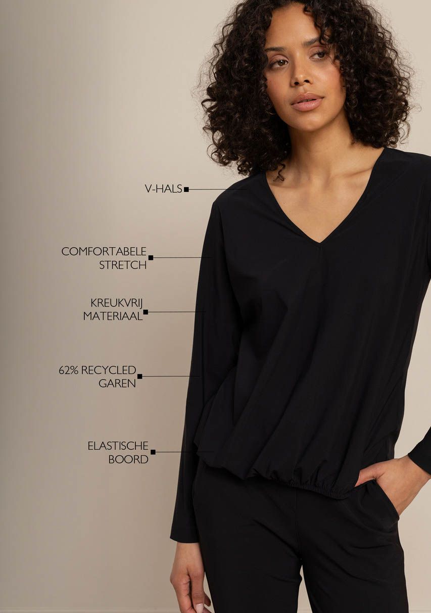 STUDIO ANNELOES - SHIRT - Zwart