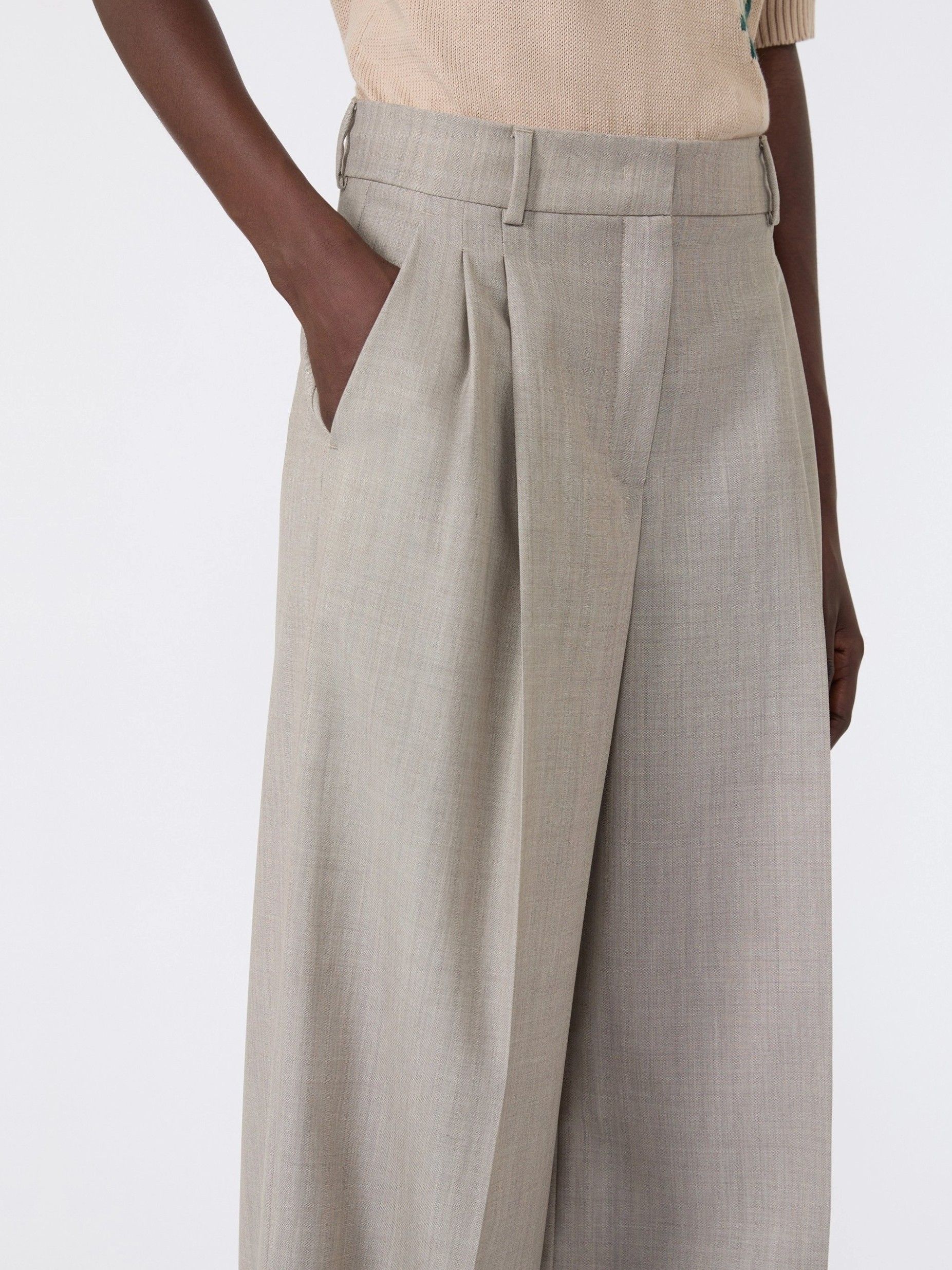 MAX MARA - BROEK - Beige