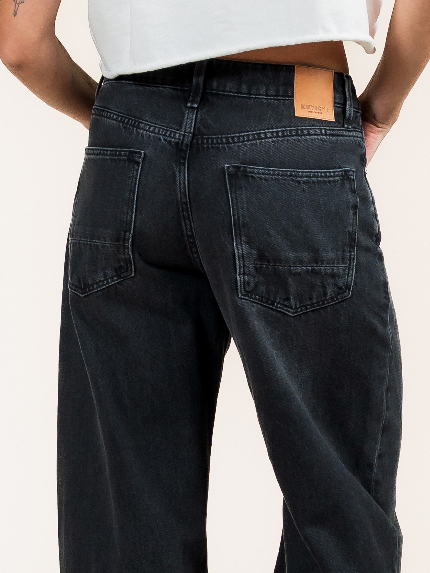 KUYICHI - JEANS - Zwart