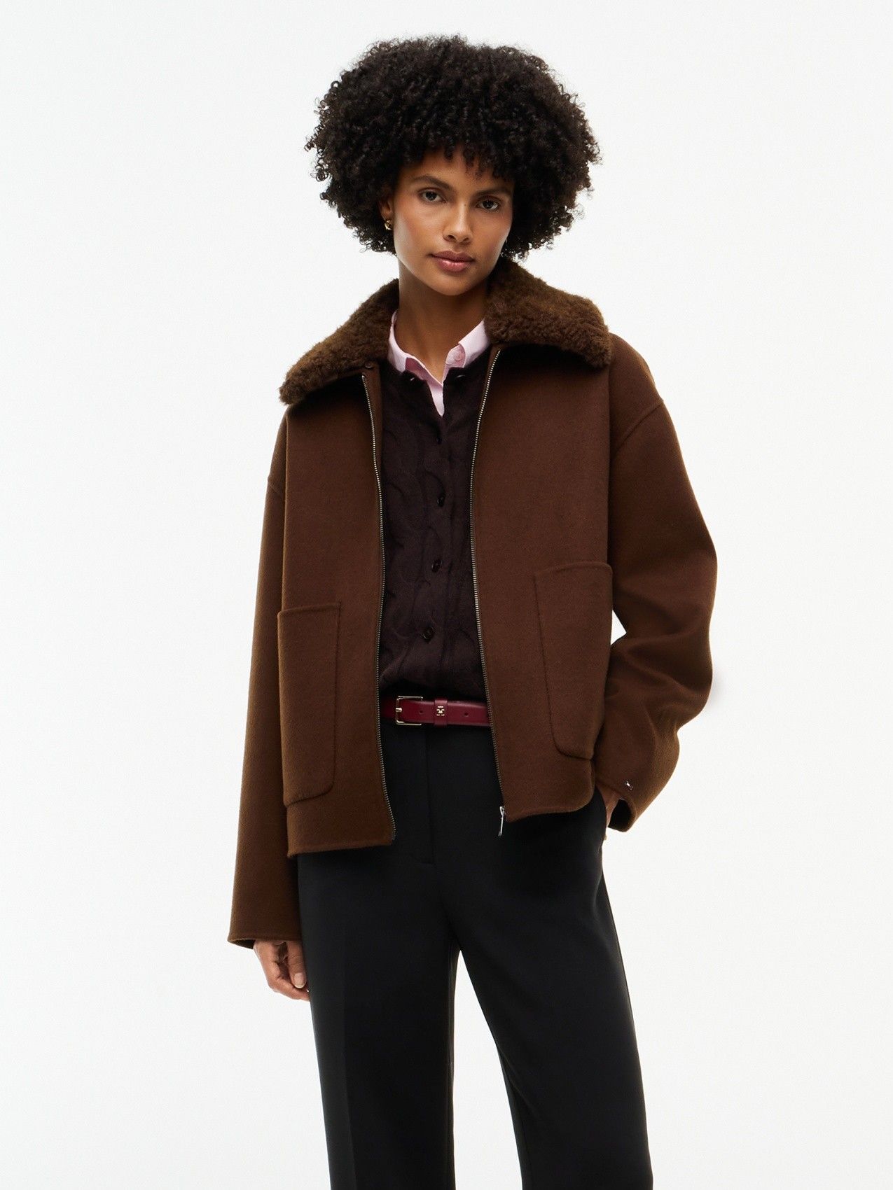 TOMMY HILFIGER - BLAZER - Bruin