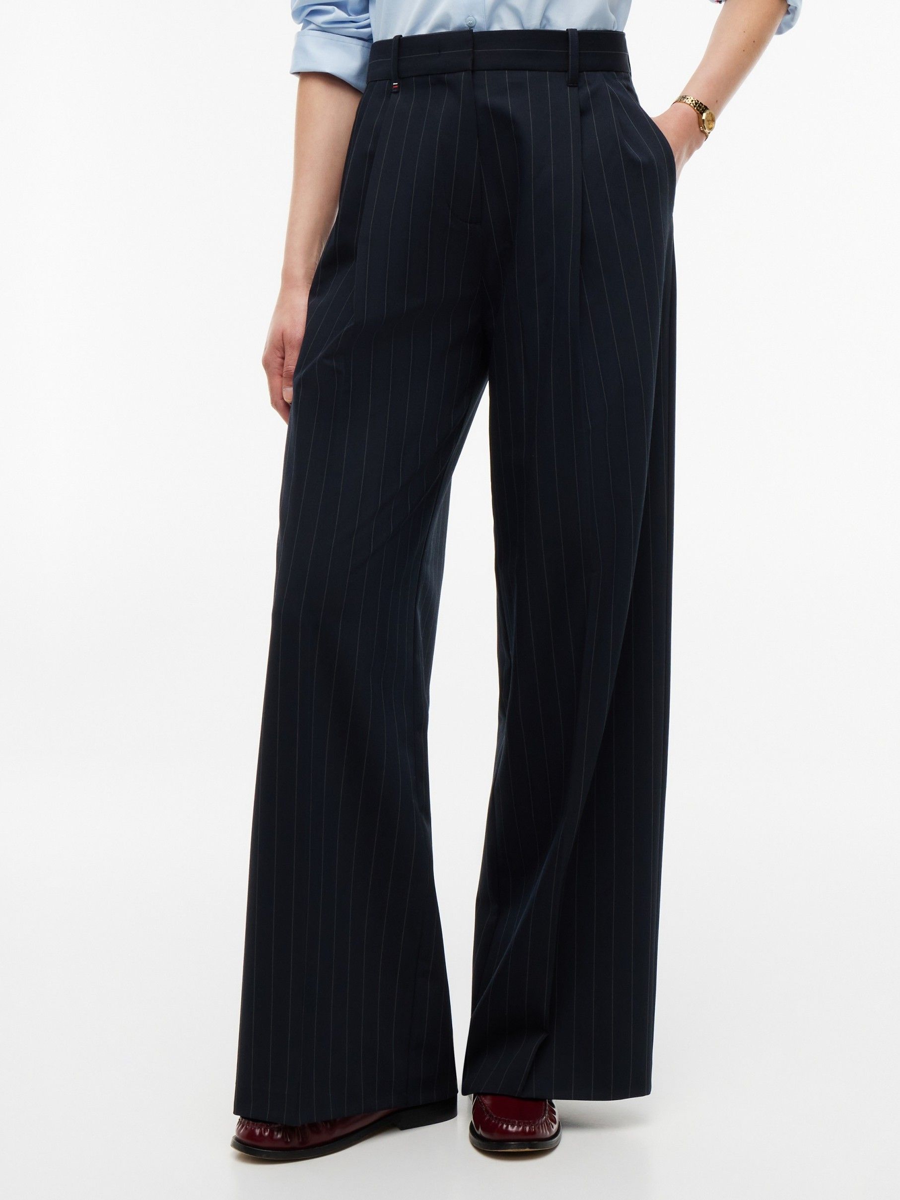 TOMMY HILFIGER - BROEK - Blauw
