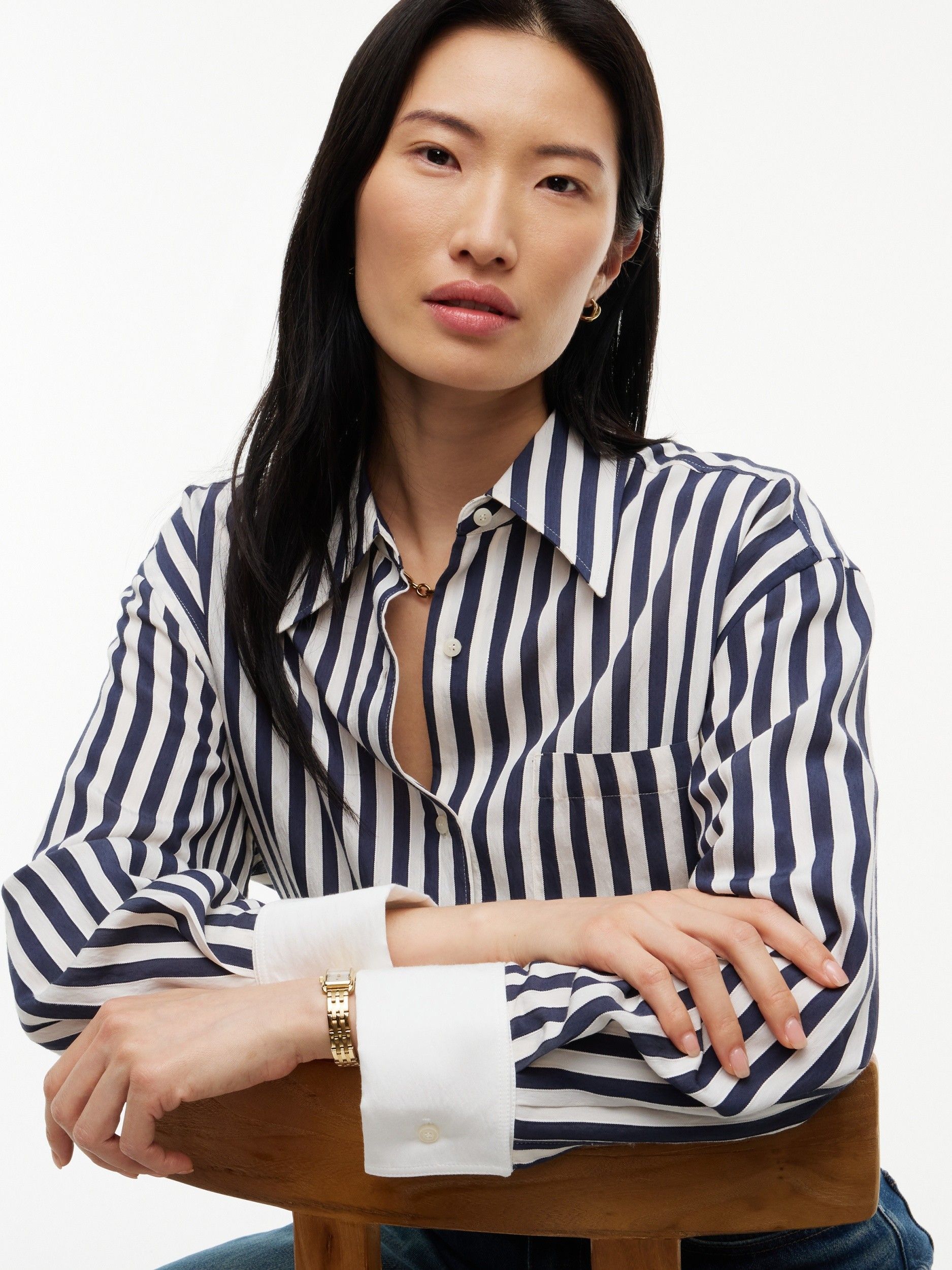 TOMMY HILFIGER - BLOUSE - Blauw