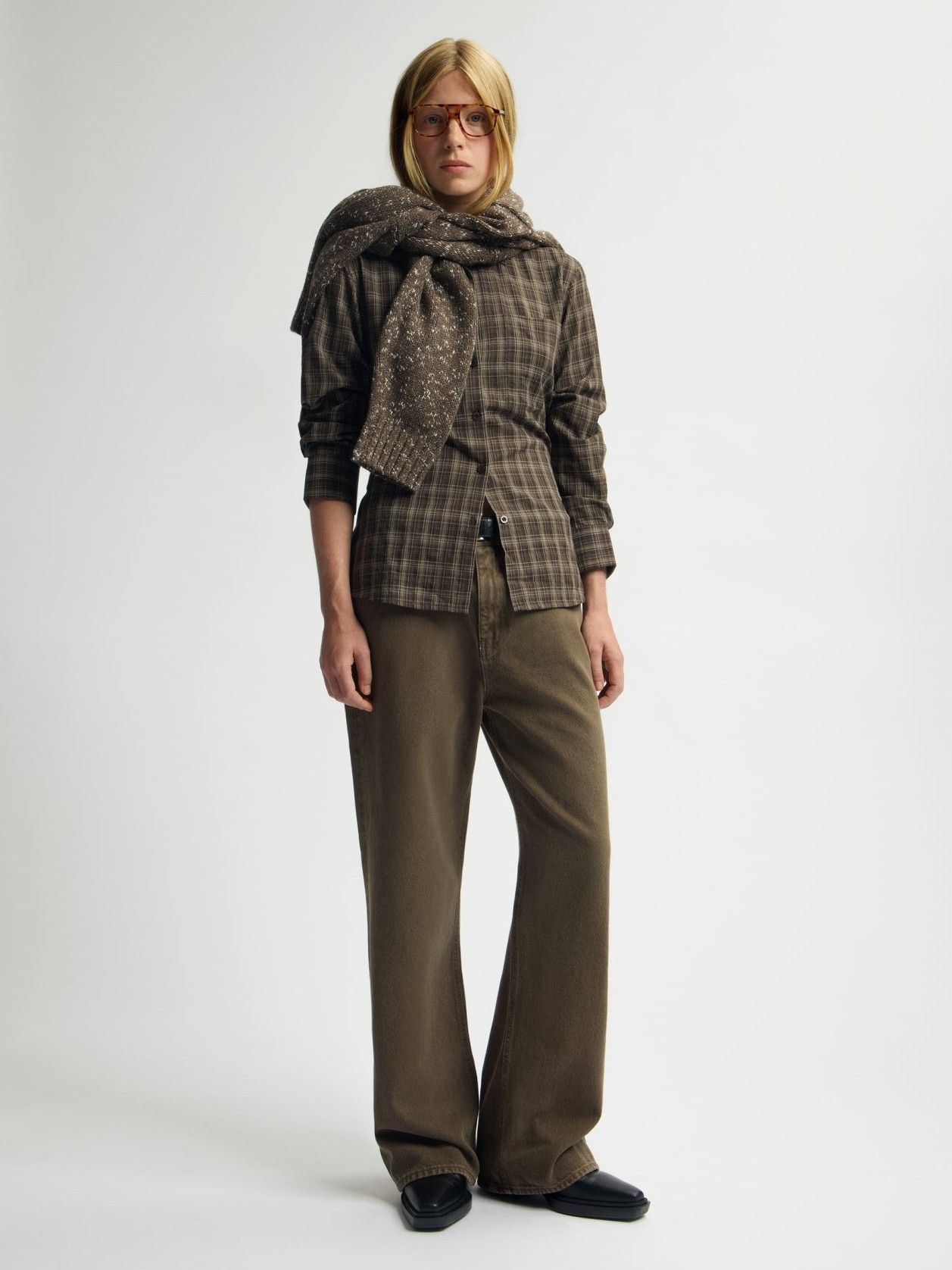 OLAF - BLOUSE - Bruin