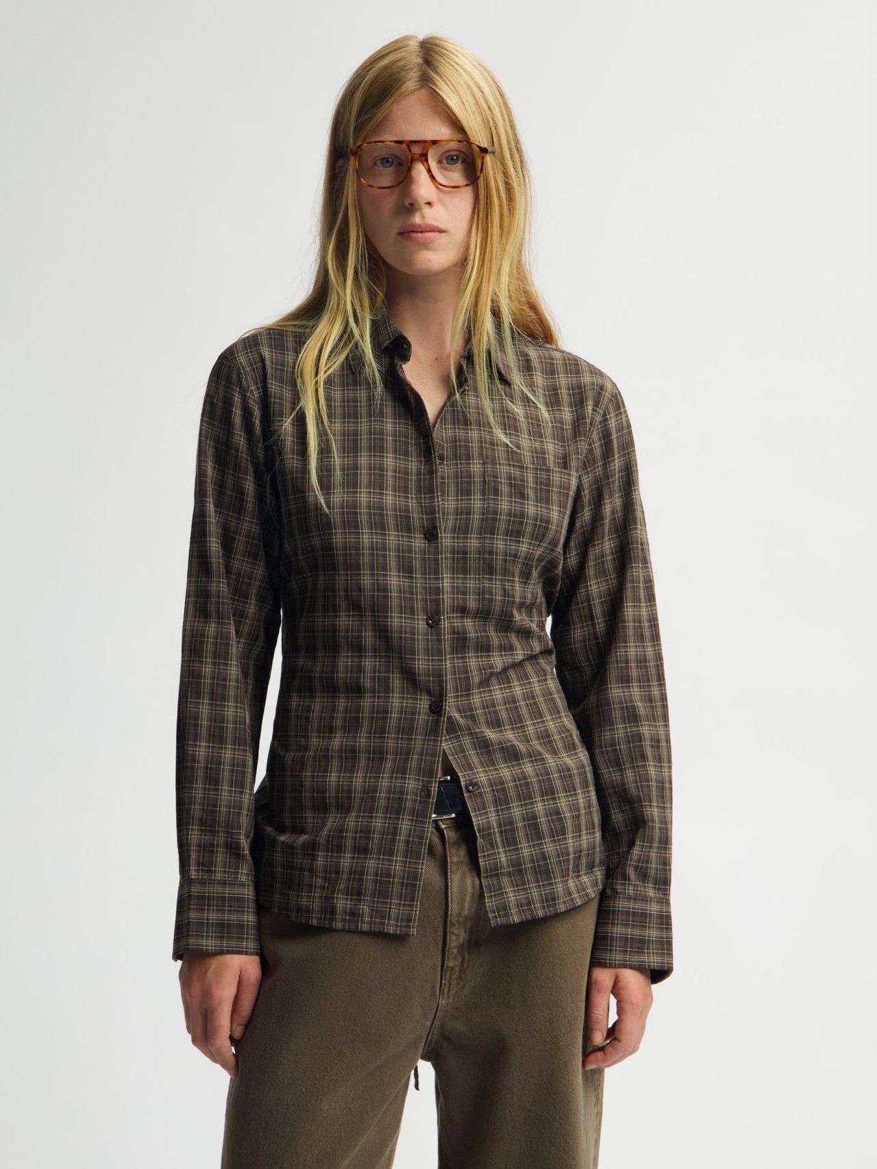 OLAF - BLOUSE - Bruin