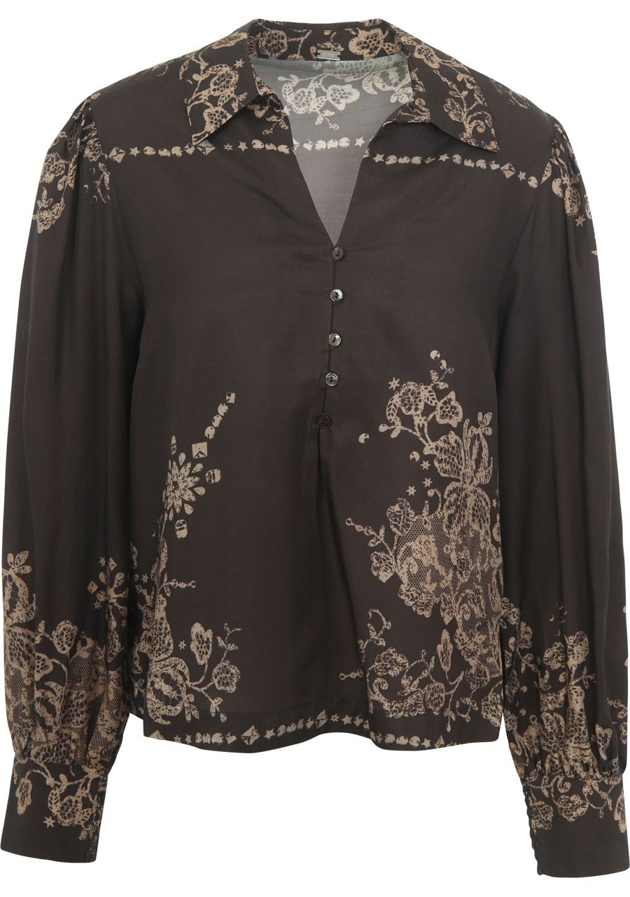 GUSTAV - BLOUSE - Bruin