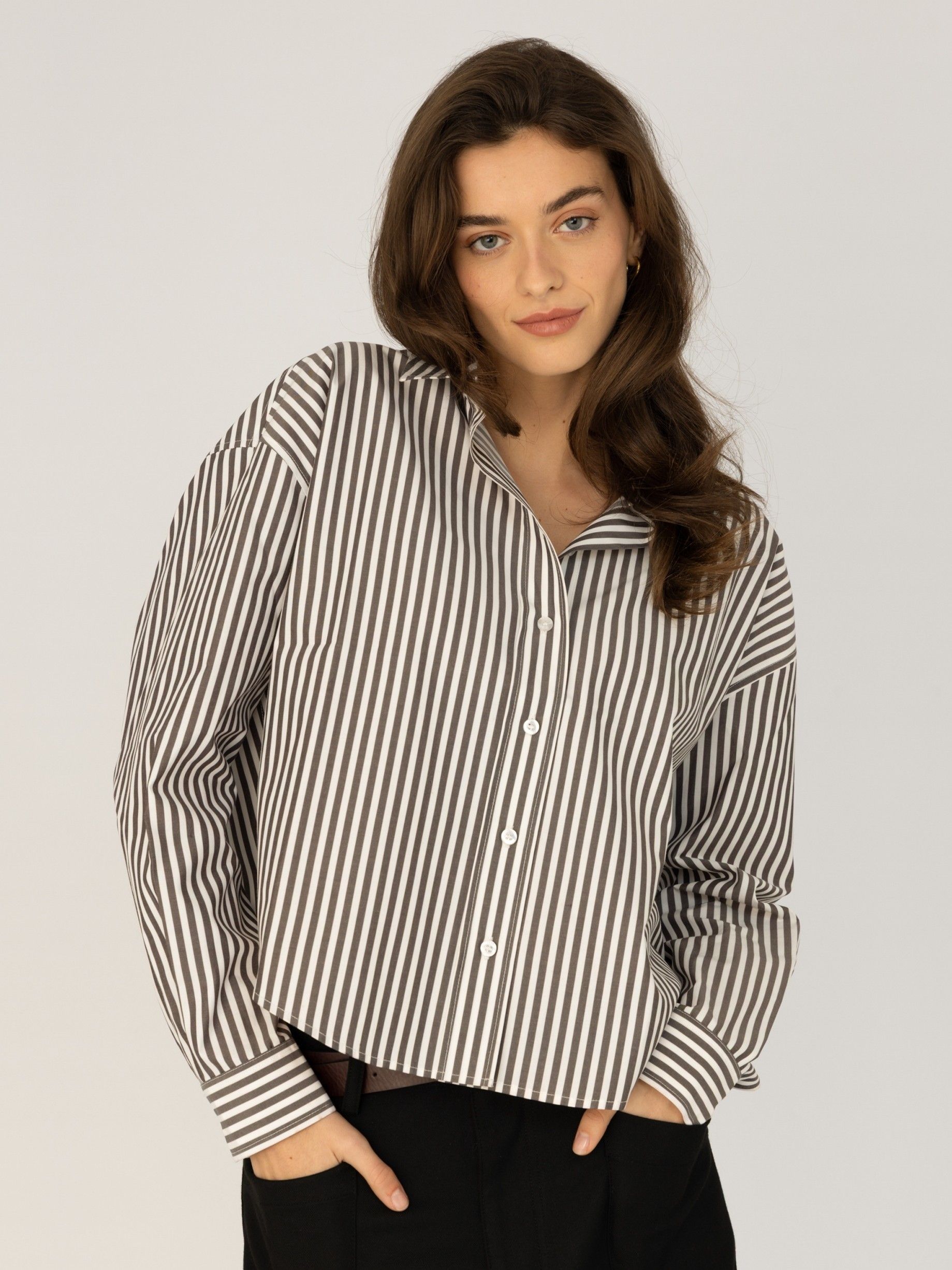 ANNA BLUE - BLOUSE - Bruin