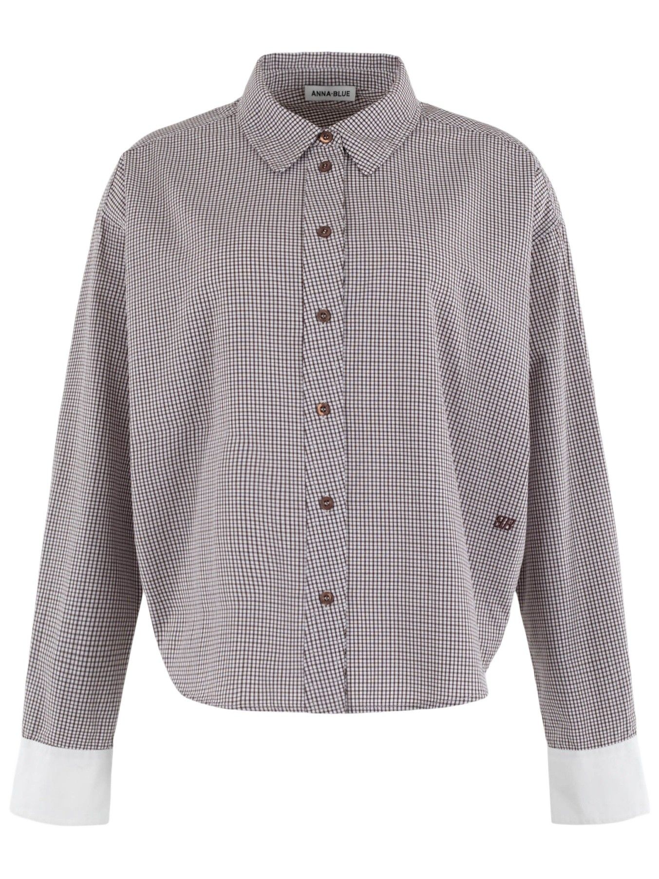 ANNA BLUE - BLOUSE - Bruin