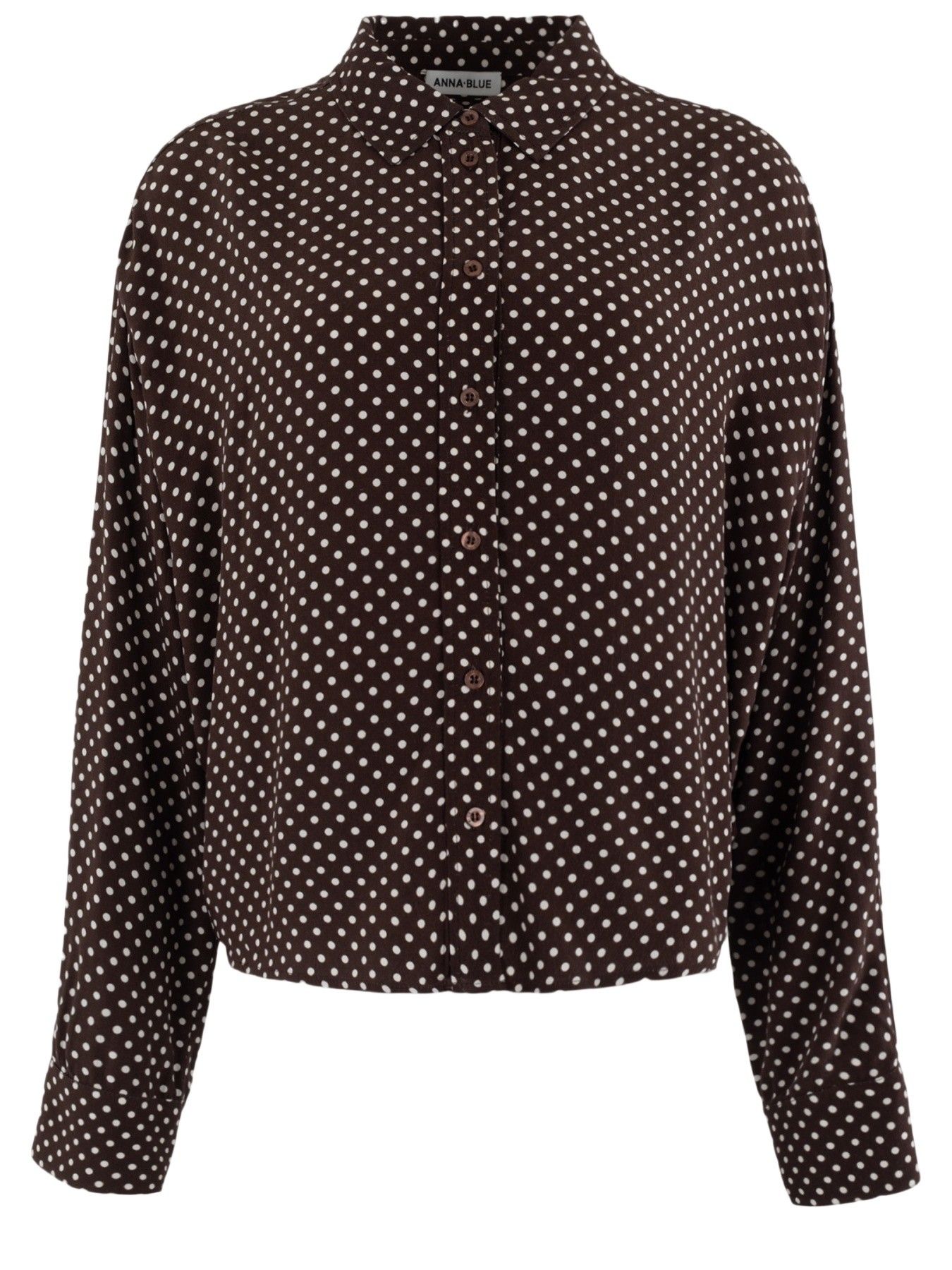 ANNA BLUE - BLOUSE - Bruin