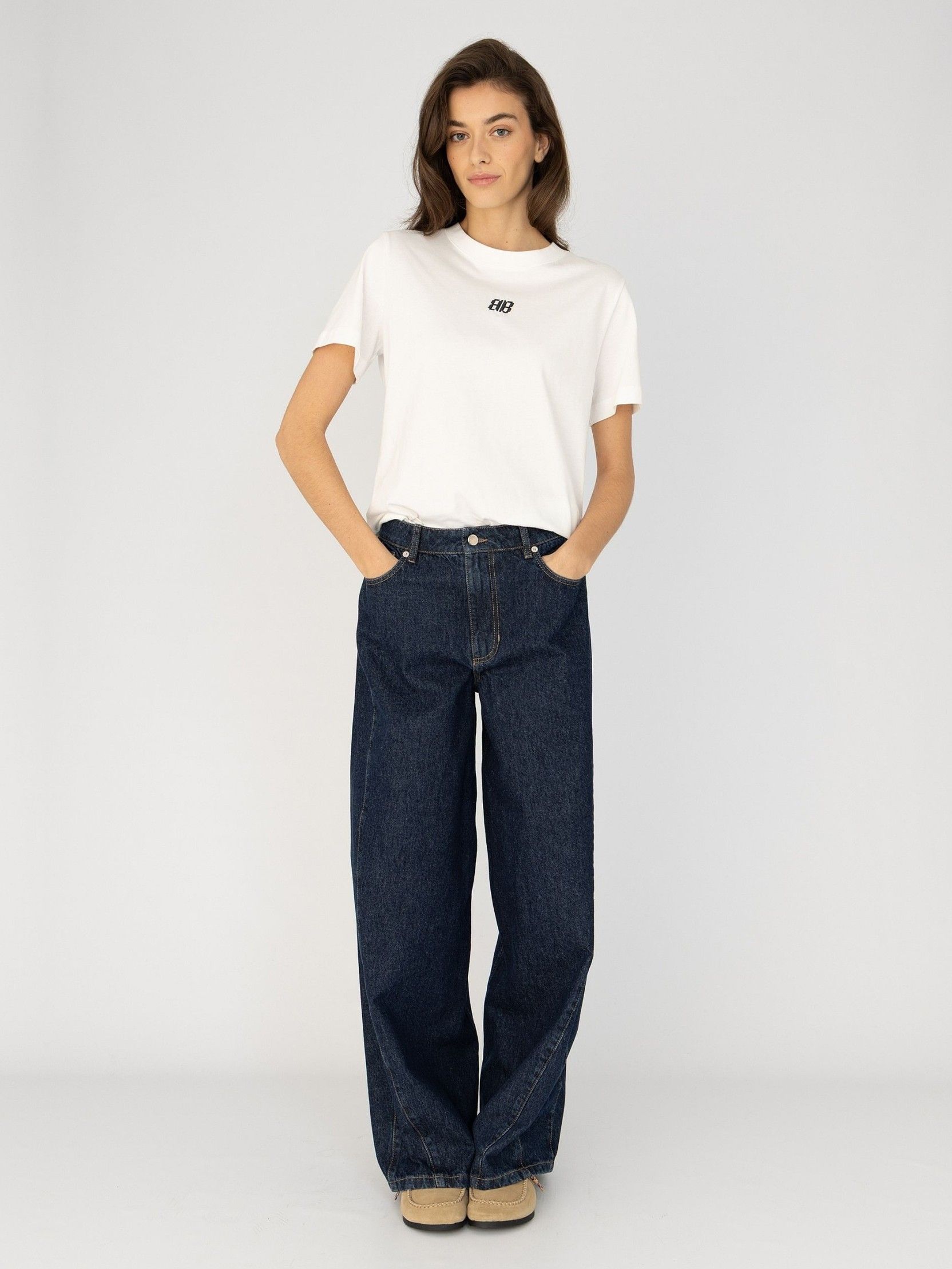 ANNA BLUE - SHIRT - Off white