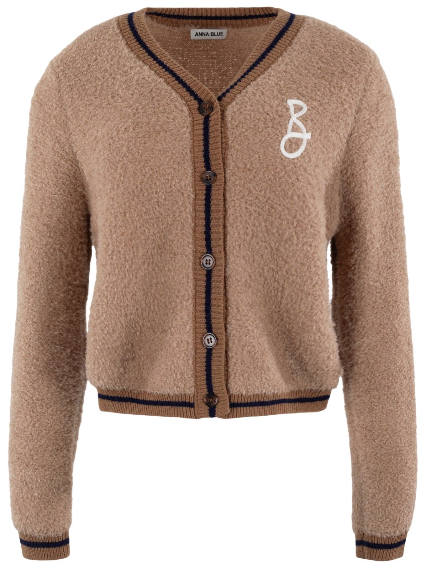 ANNA BLUE - VEST - Bruin