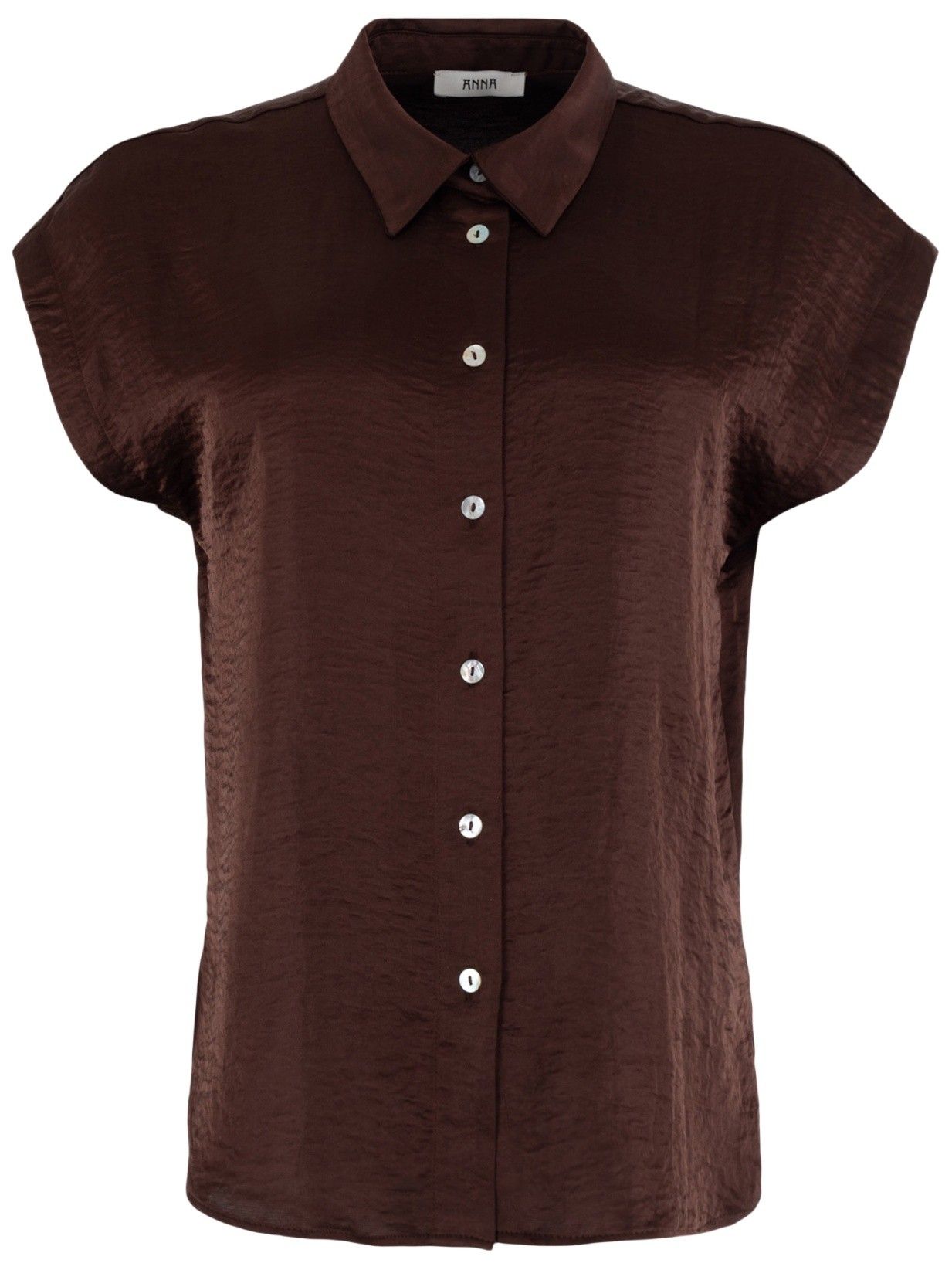 ANNA VAN TOOR - BLOUSE - Bruin