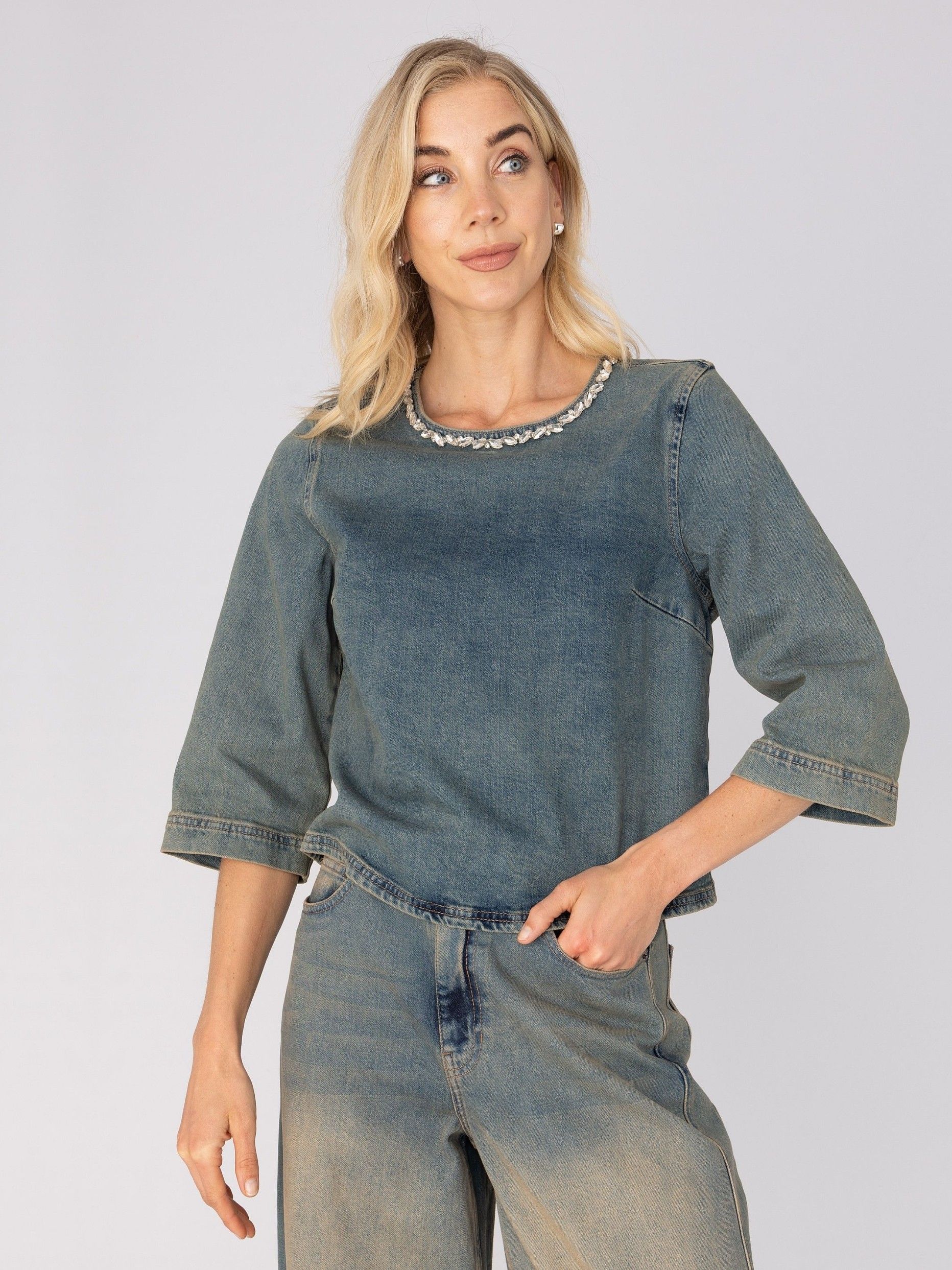 ANNA VAN TOOR - SHIRT - Blauw