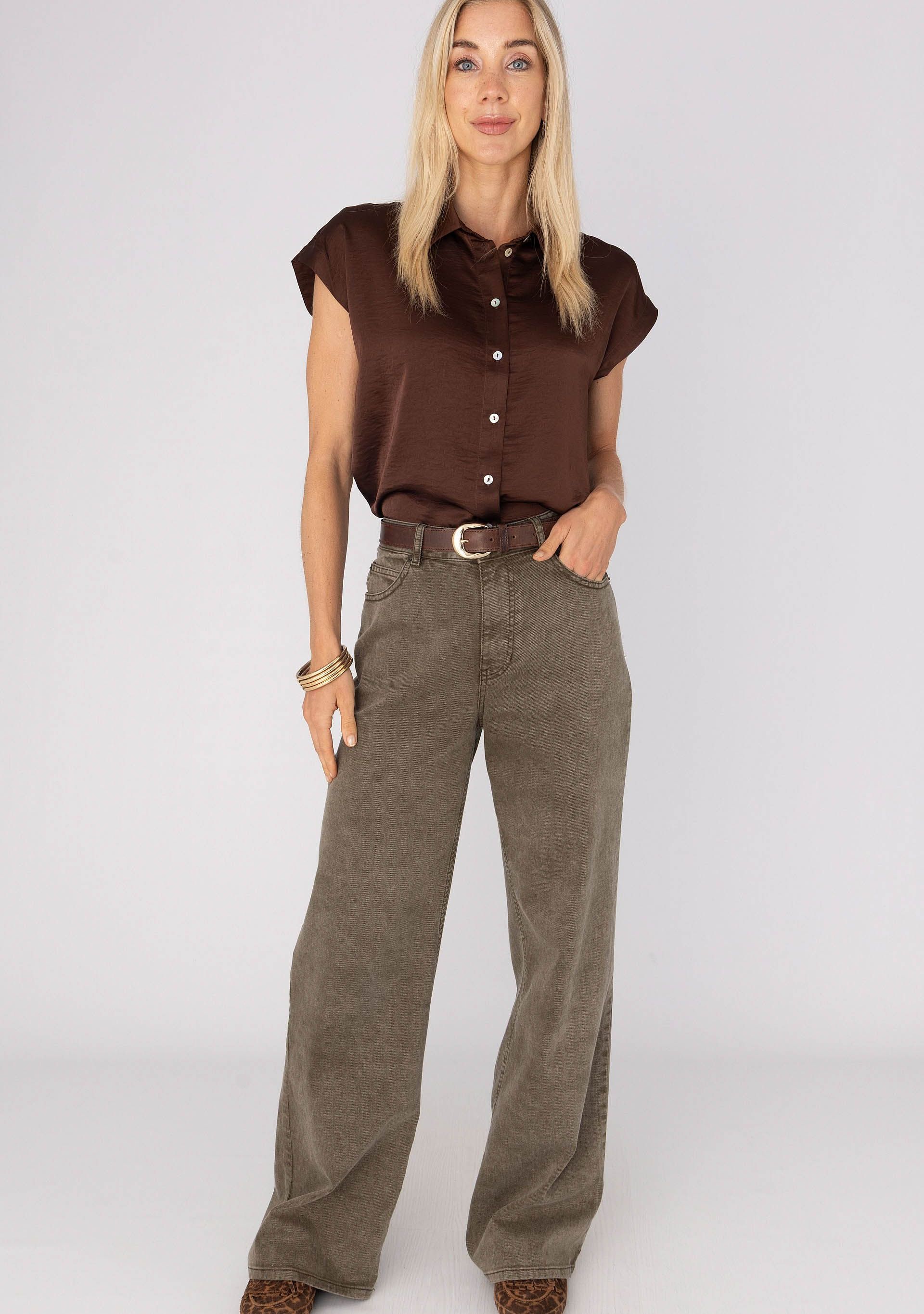 ANNA VAN TOOR - JEANS - Groen