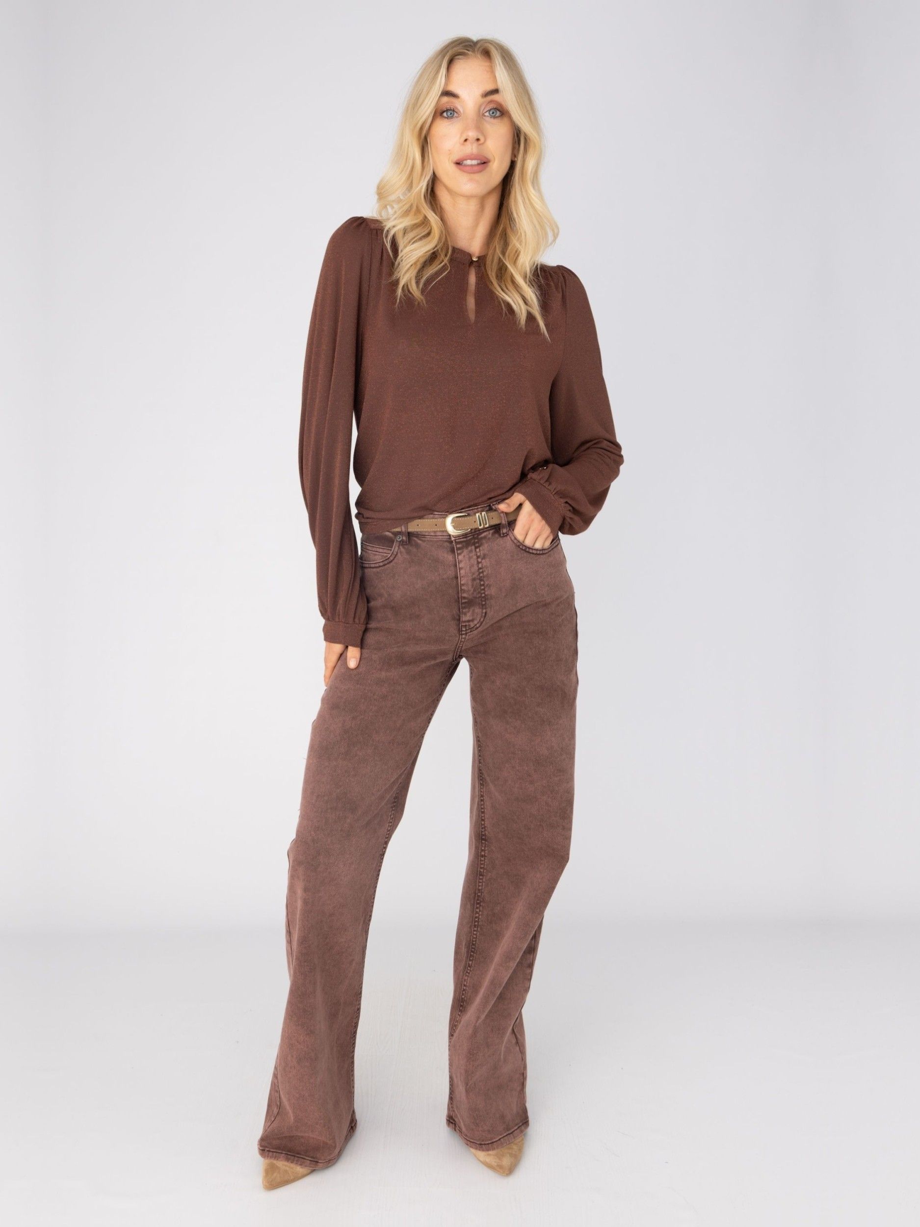 ANNA VAN TOOR - JEANS - Roze