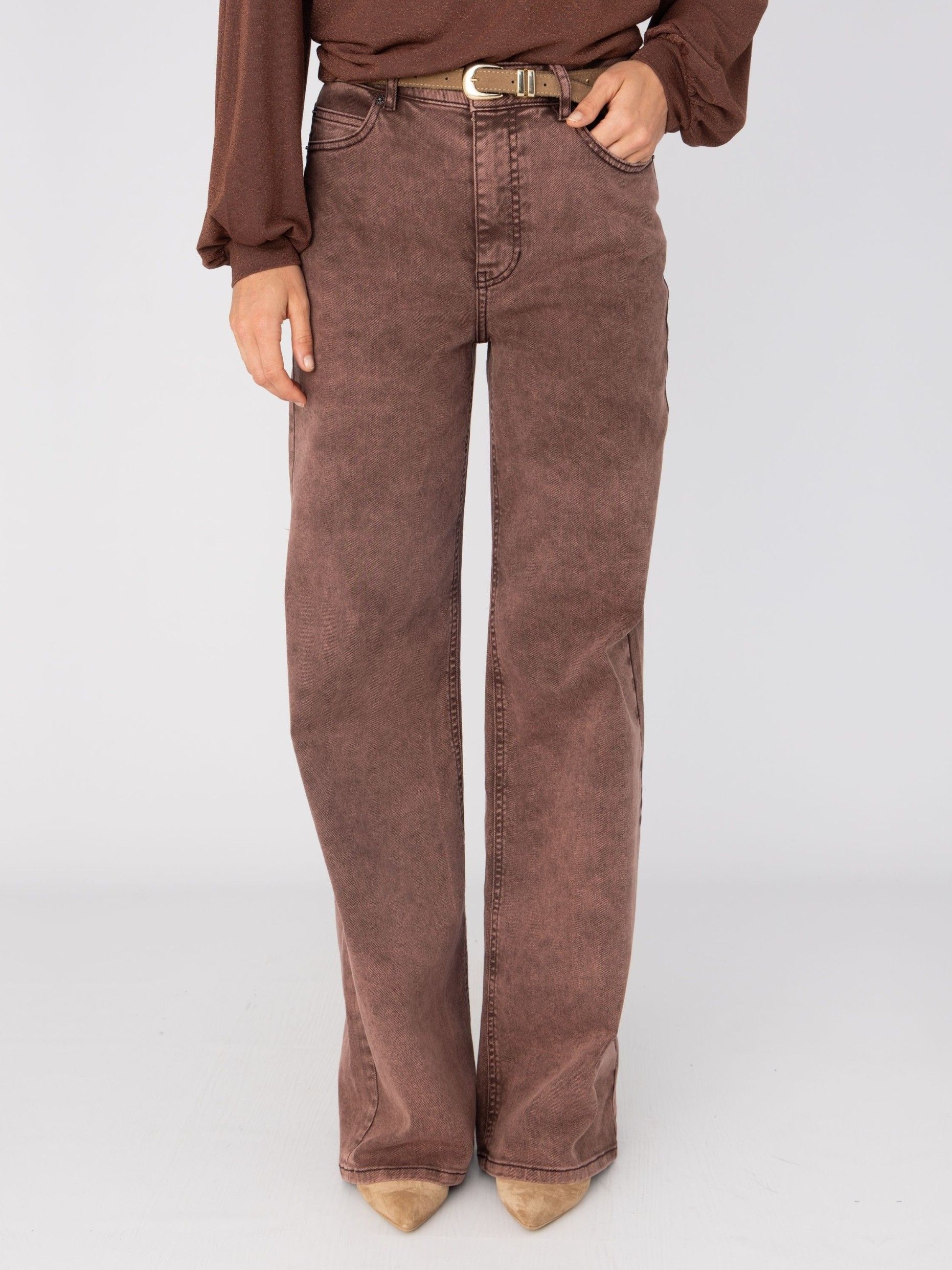 ANNA VAN TOOR - JEANS - Roze