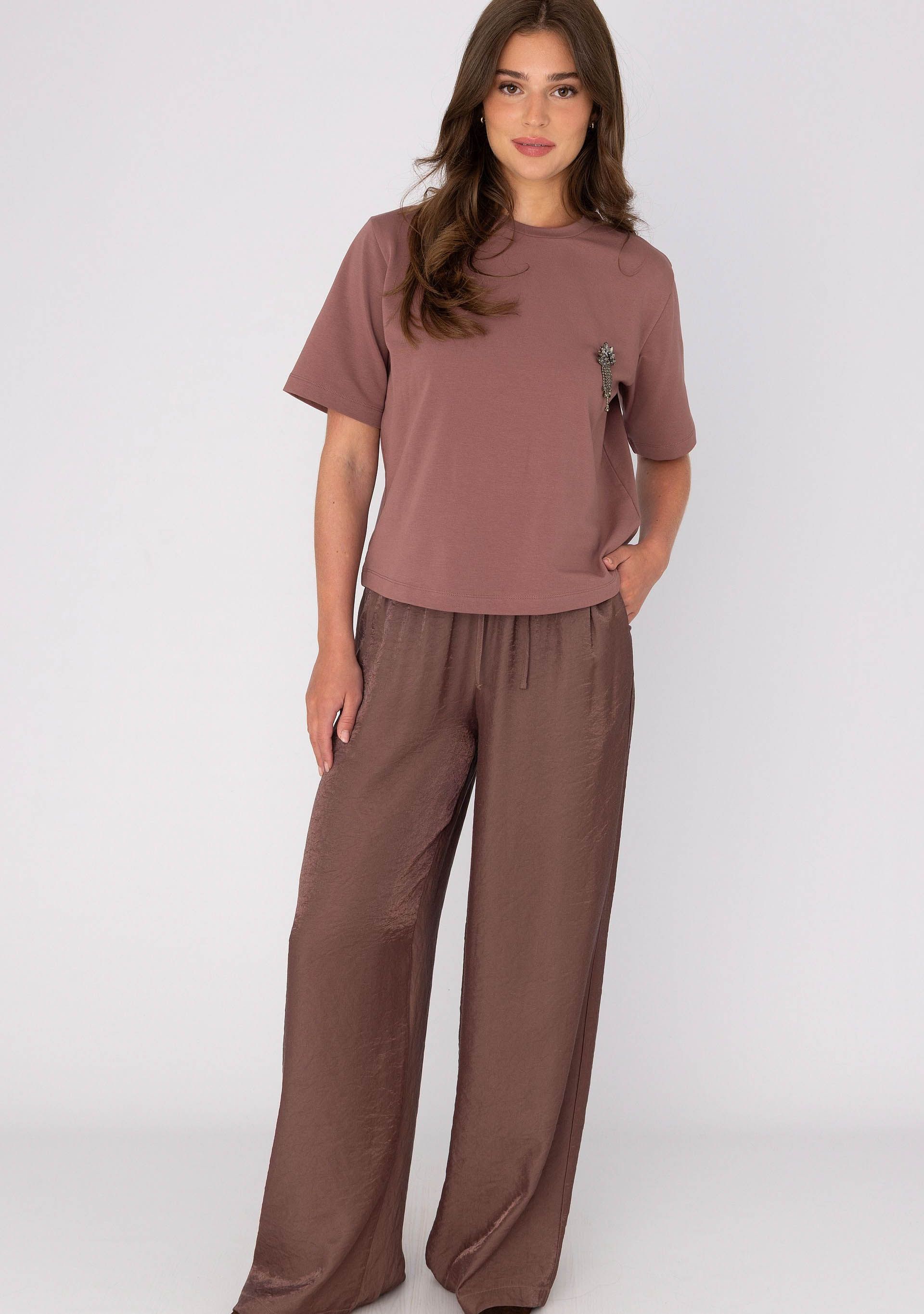 ANNA VAN TOOR - BROEK - Bruin