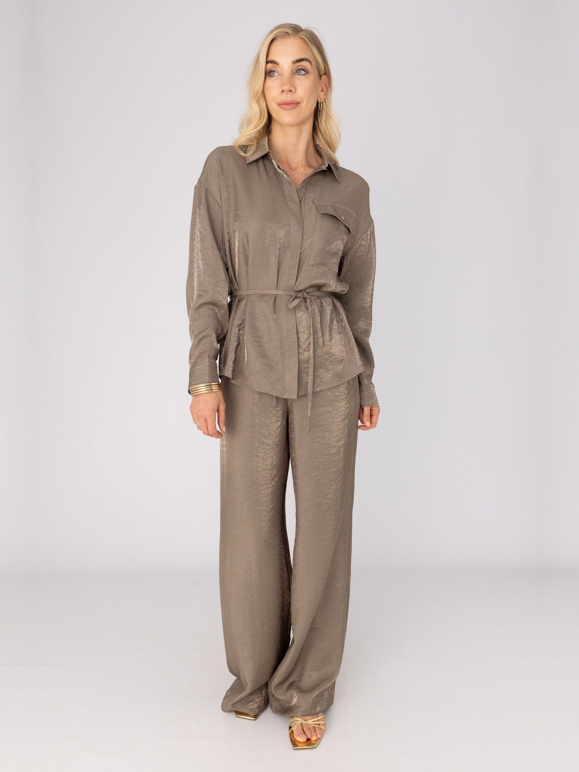 ANNA VAN TOOR - BROEK - Groen