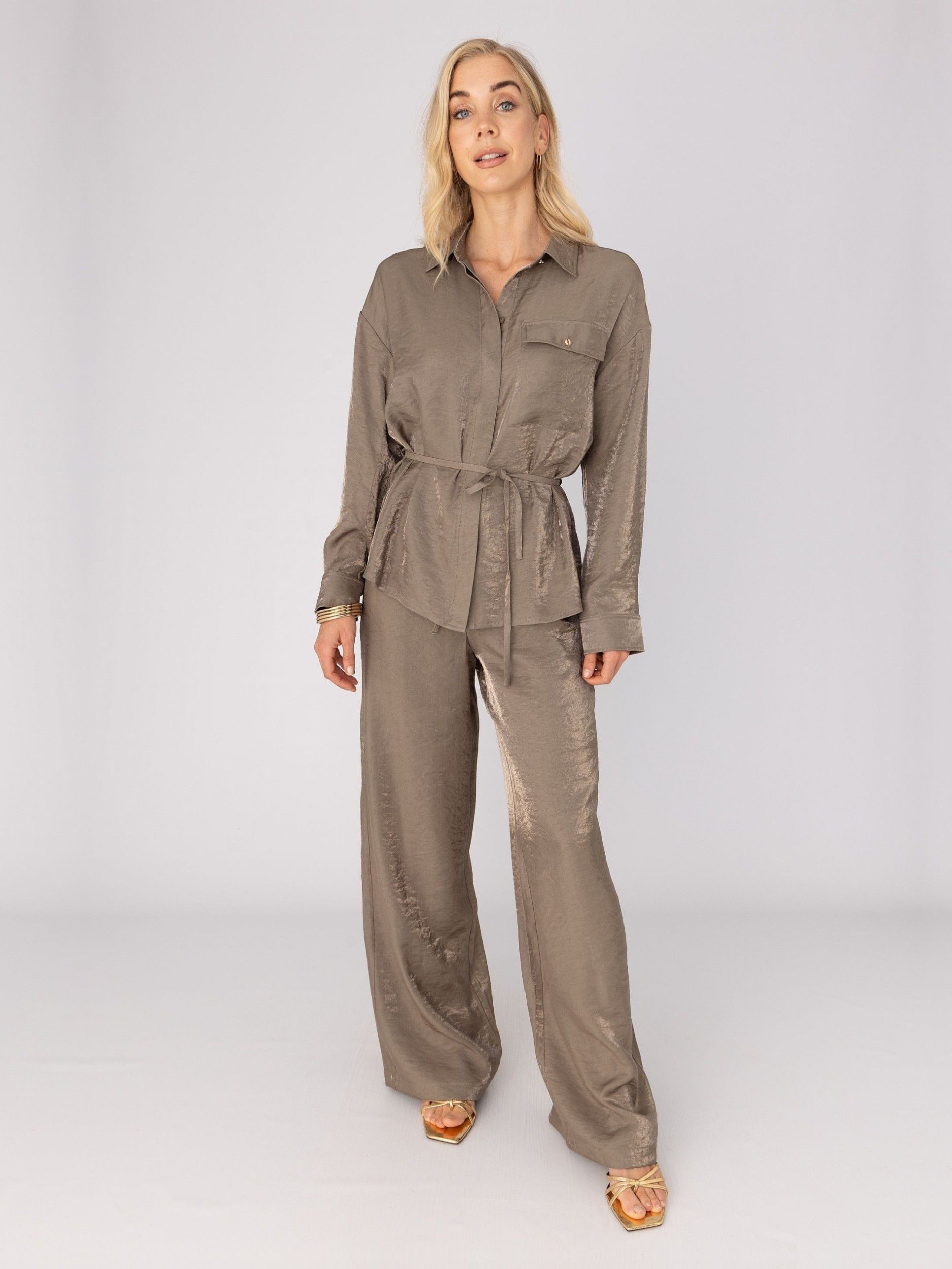 ANNA VAN TOOR - BLOUSE - Groen