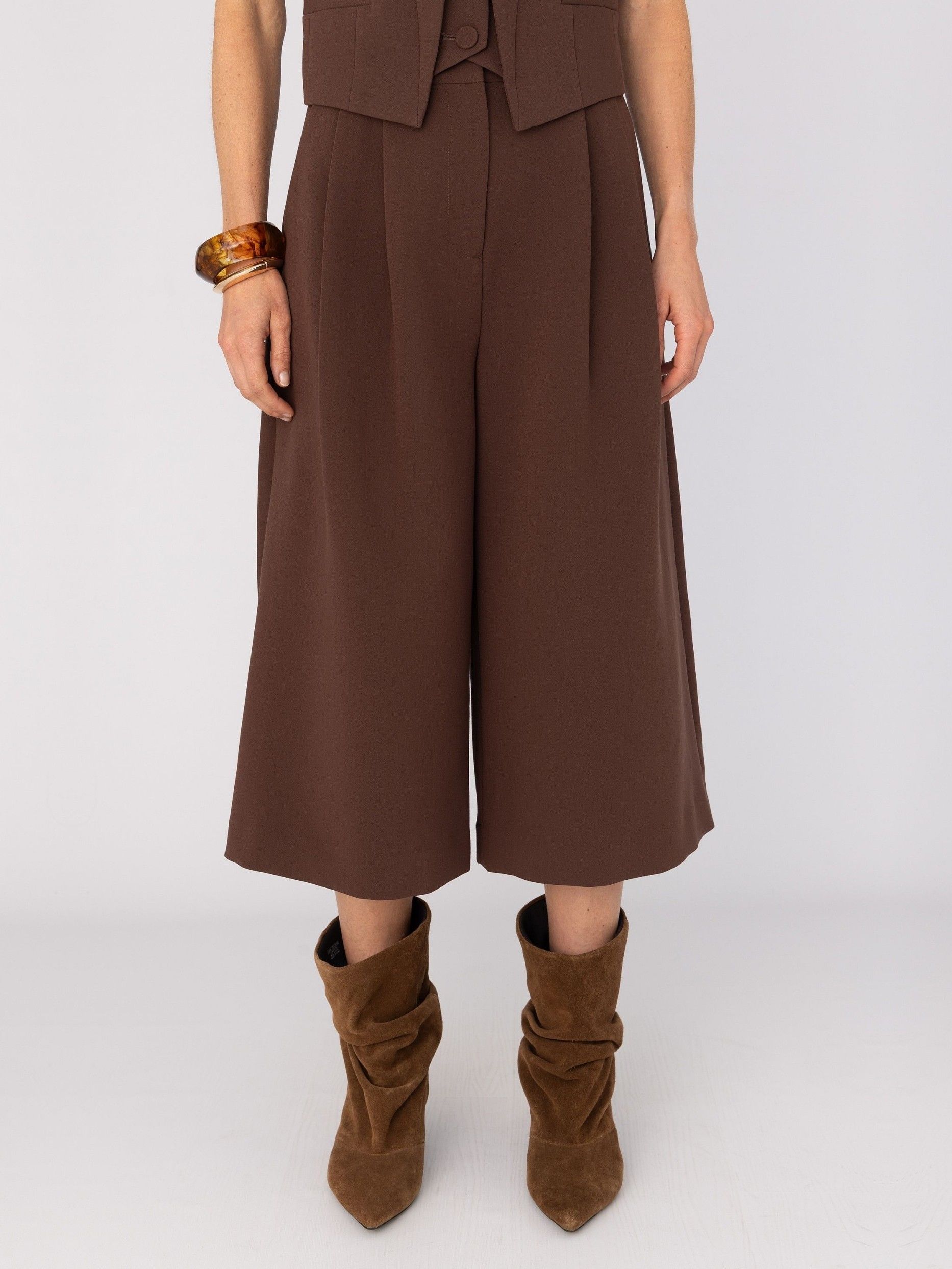 ANNA VAN TOOR - BROEK - Bruin