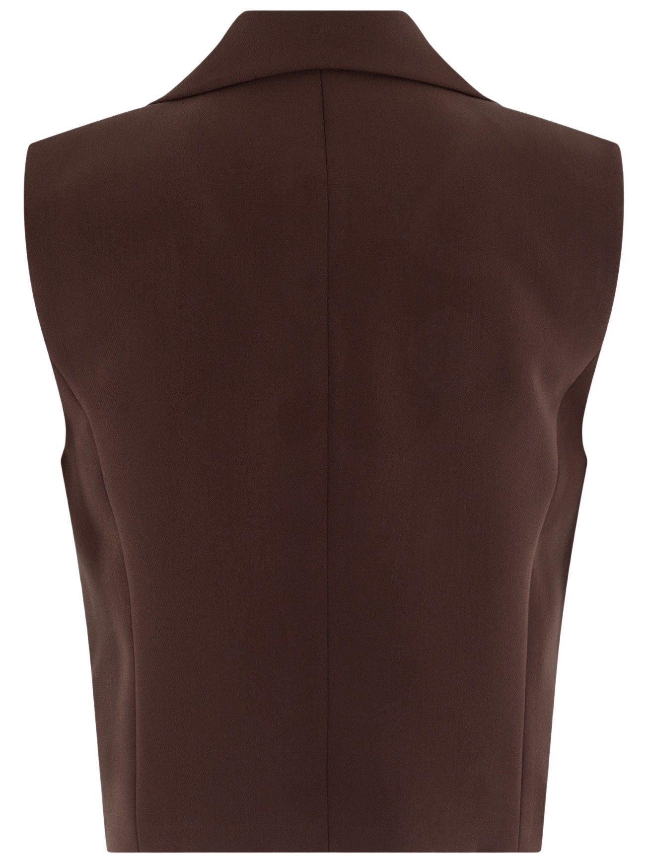 ANNA VAN TOOR - GILET - Bruin