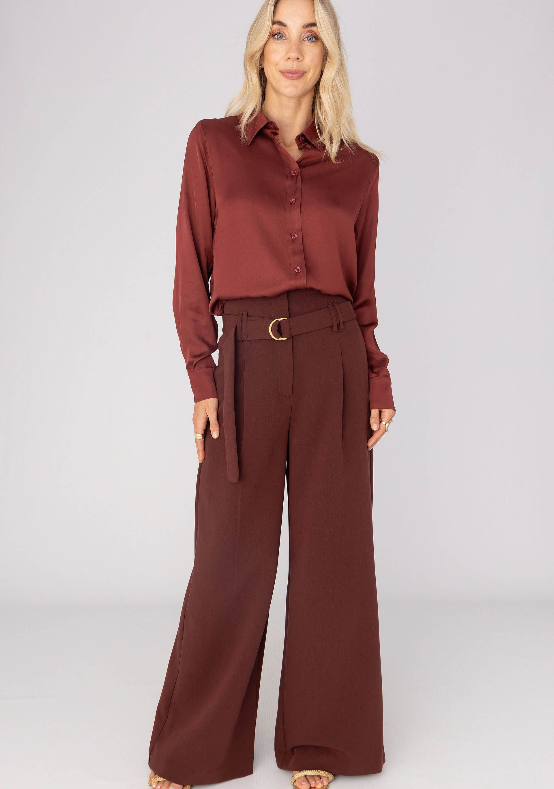 ANNA VAN TOOR - BLOUSE - Rood