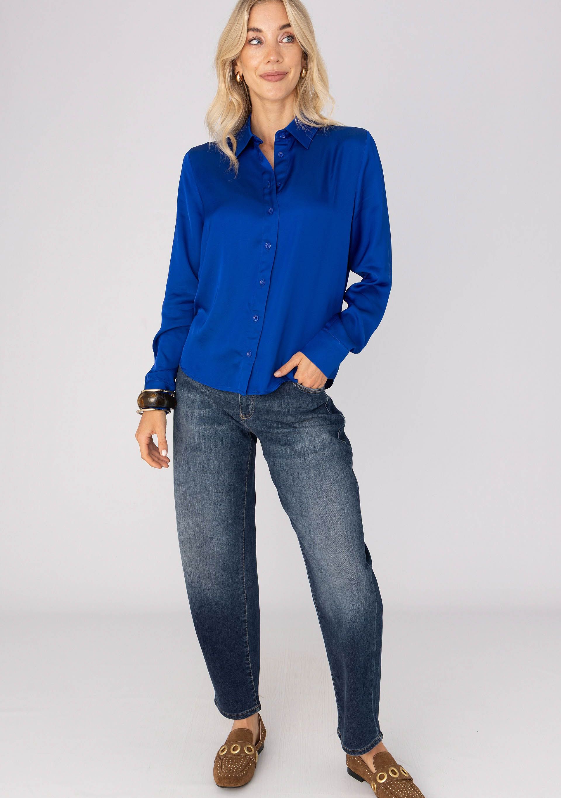ANNA VAN TOOR - BLOUSE - Blauw