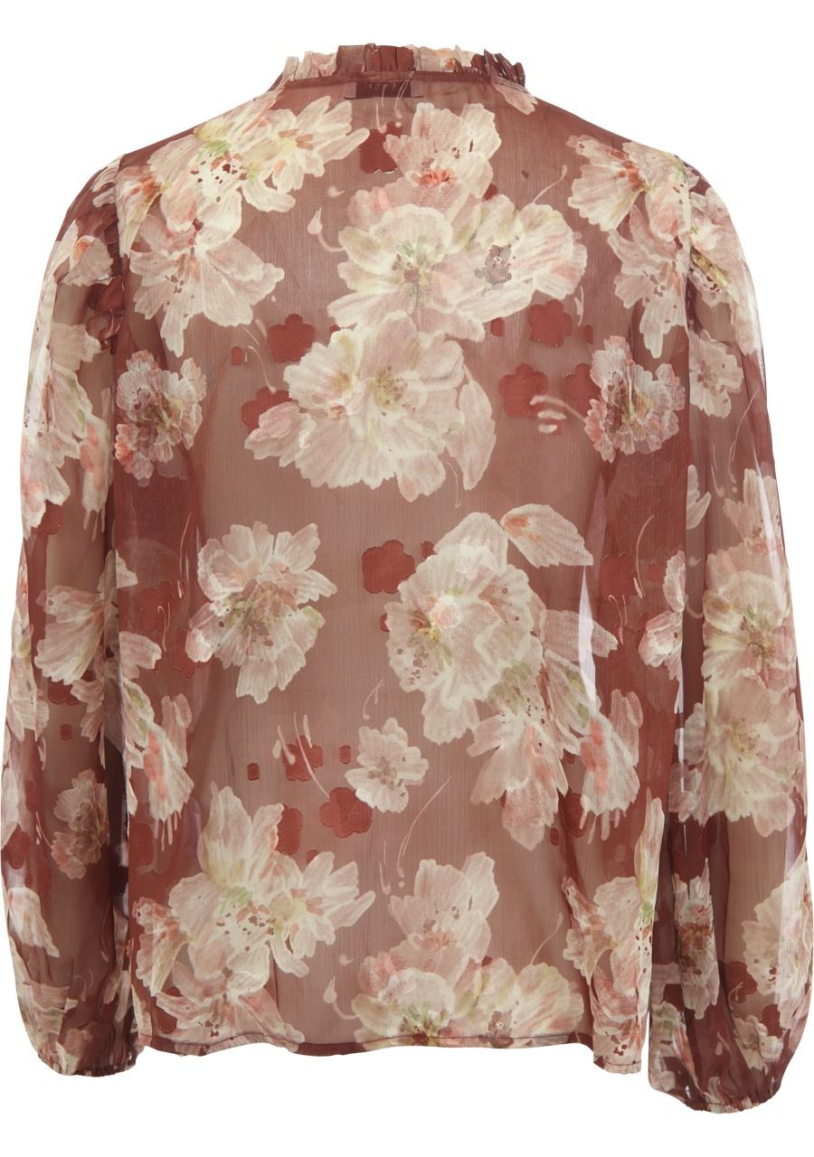 ANNA VAN TOOR - BLOUSE - Bruin