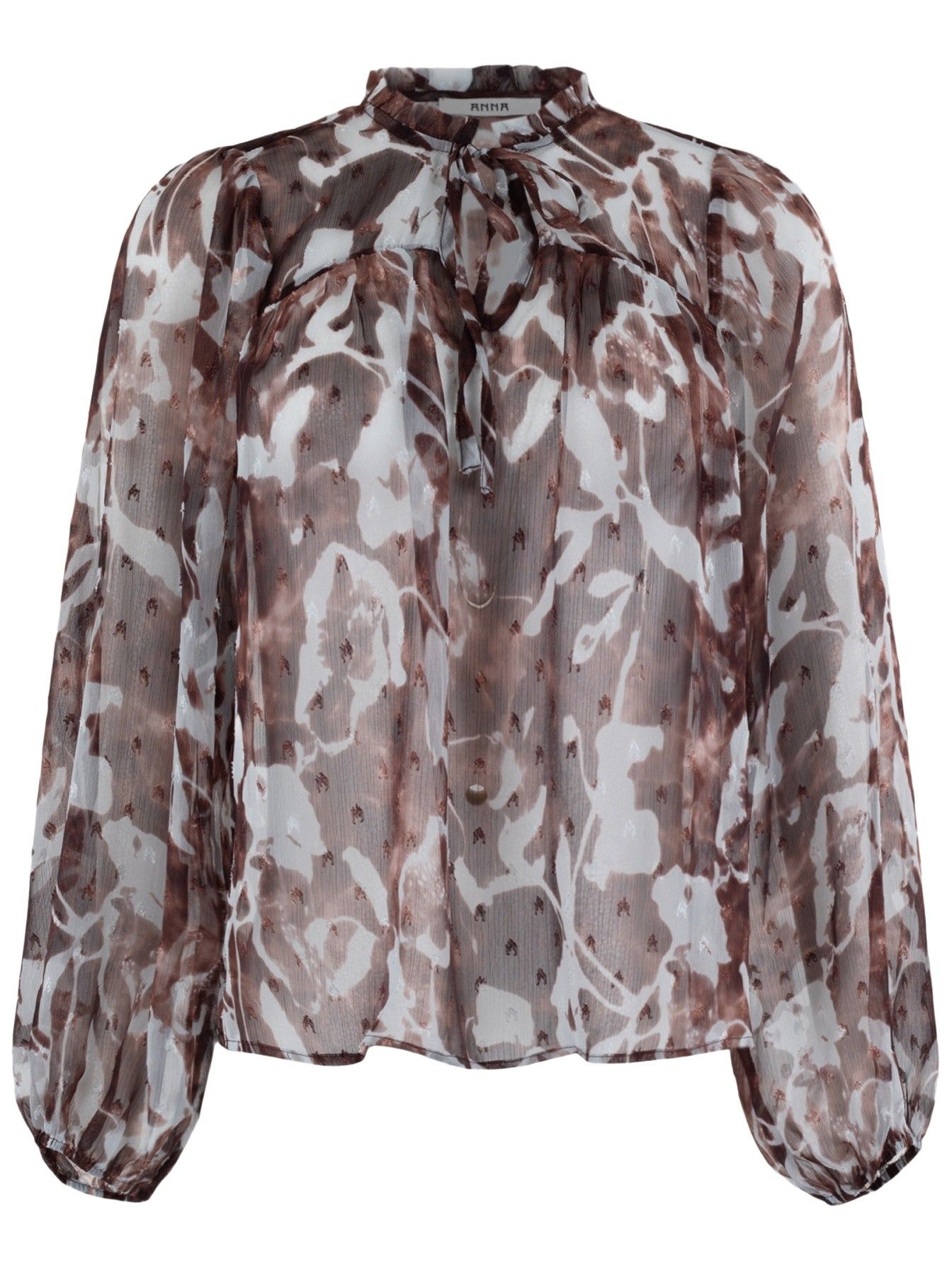ANNA VAN TOOR - BLOUSE - Bruin