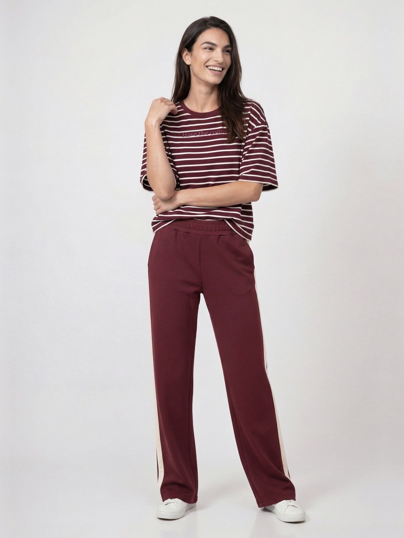 MONARI - BROEK - Rood