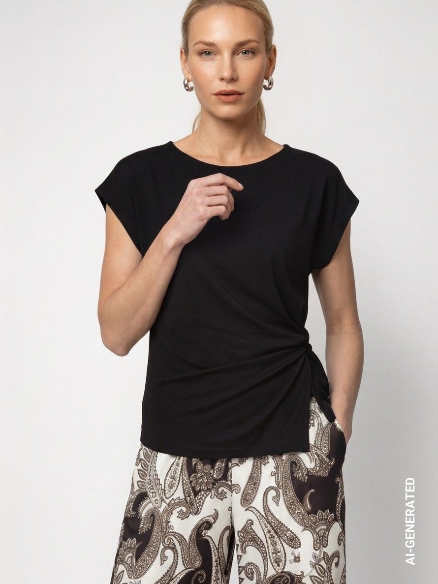 MONARI - SHIRT - Zwart