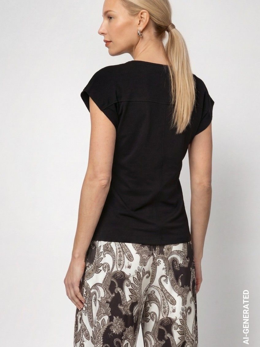 MONARI - SHIRT - Zwart