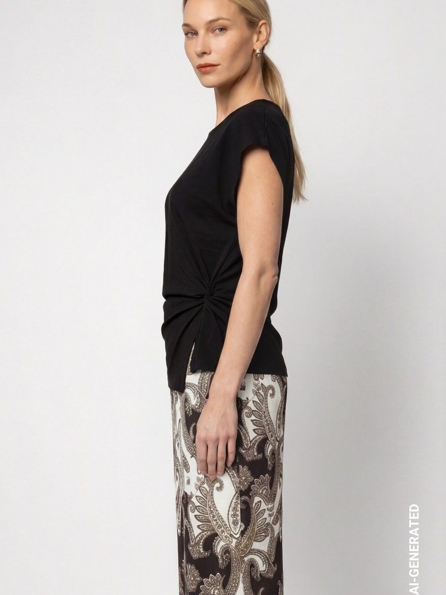 MONARI - SHIRT - Zwart