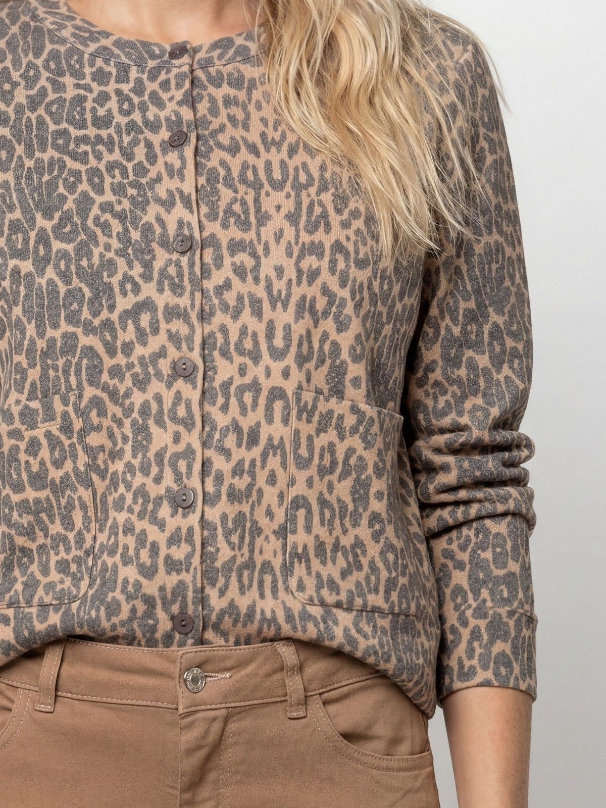 MONARI - VEST - Bruin