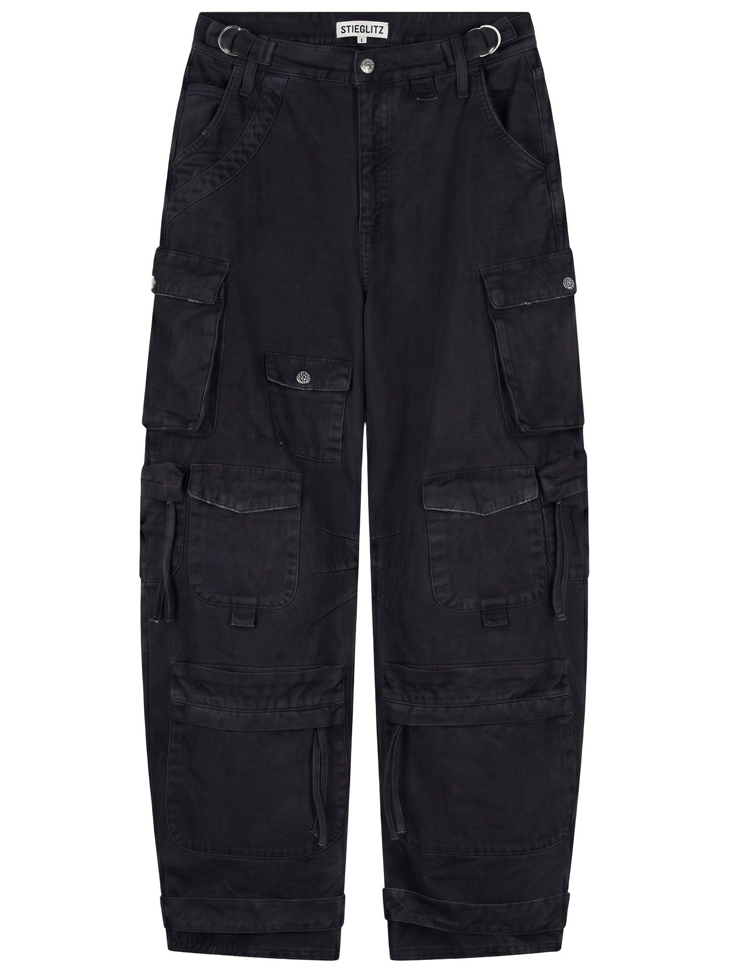 STIEGLITZ - BROEK - Zwart