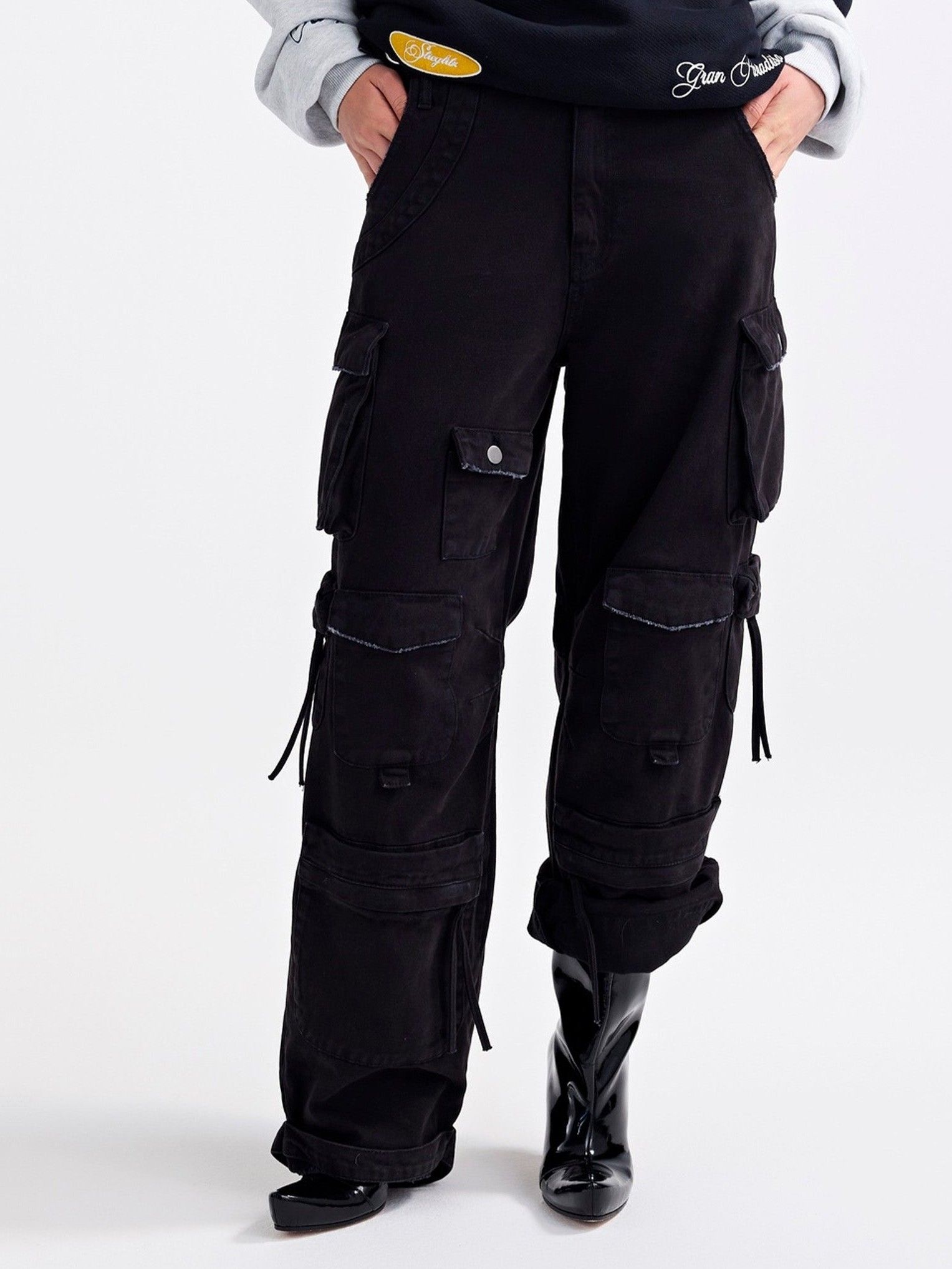 STIEGLITZ - BROEK - Zwart